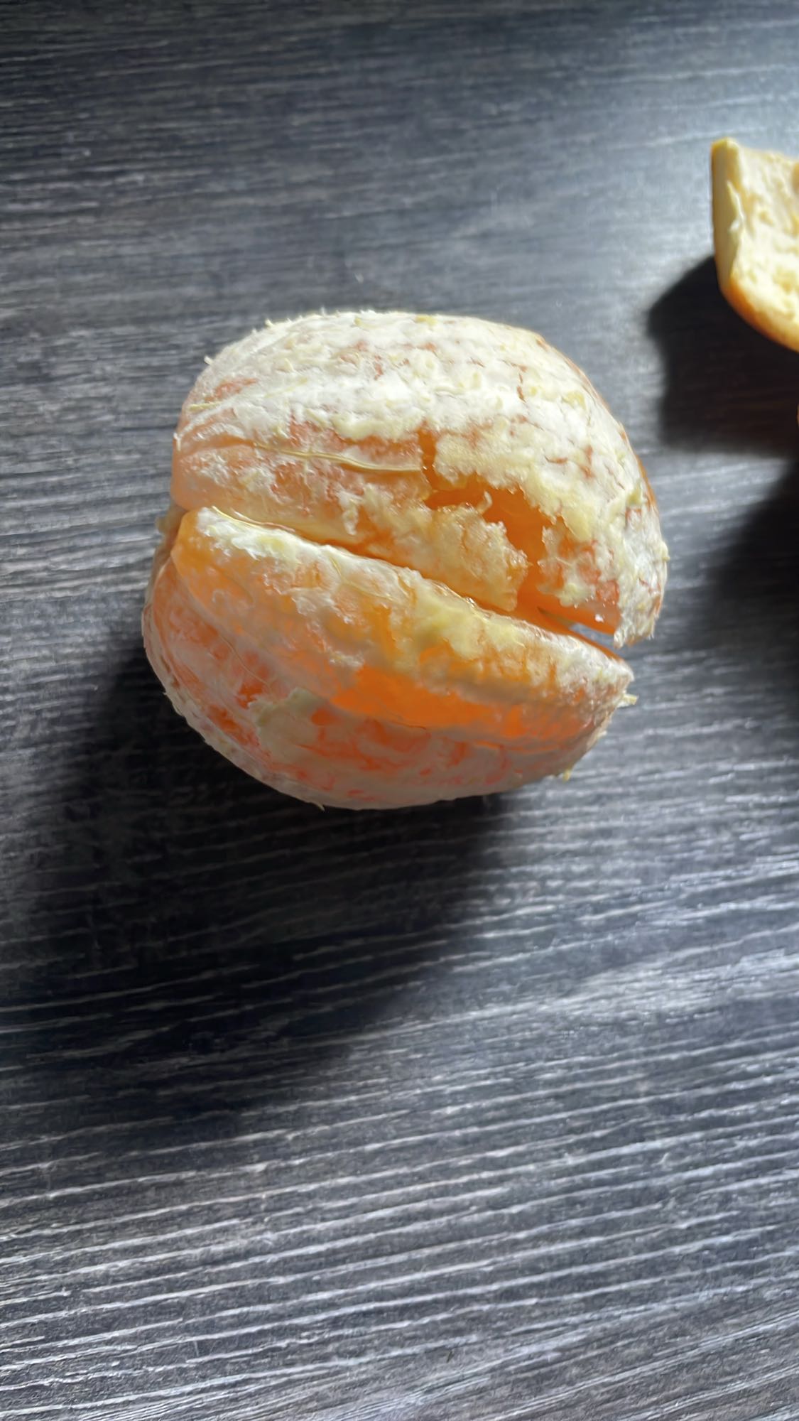 Mandarine pelée