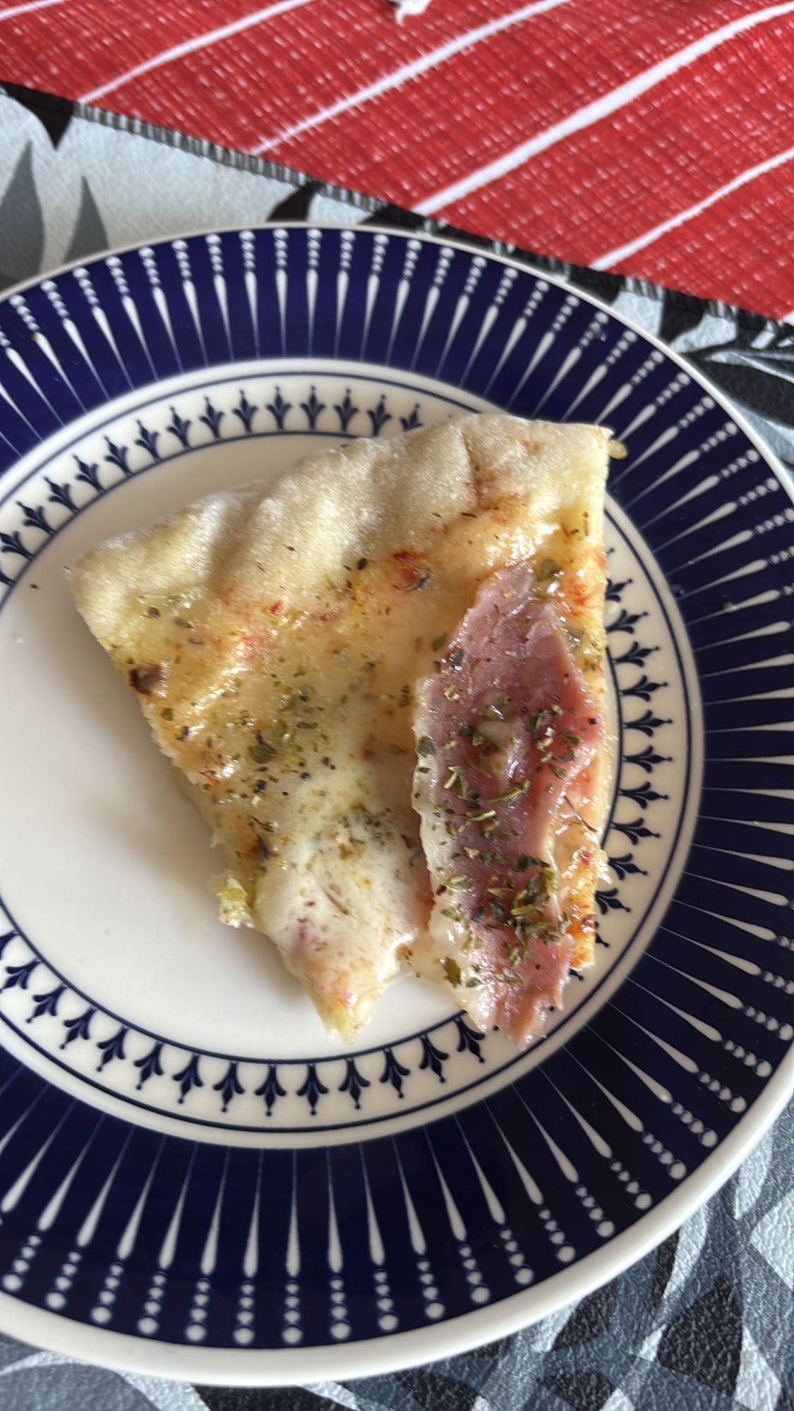 Ham Cheese Pizza Slice