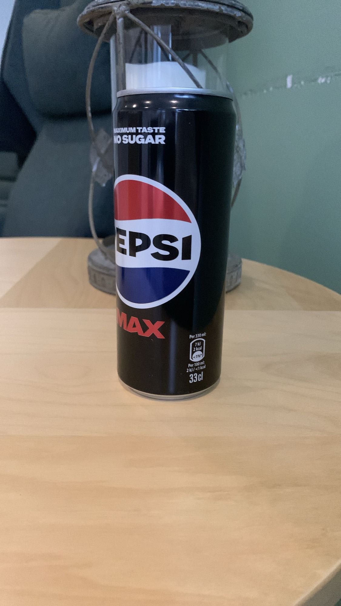 Pepsi Max burk