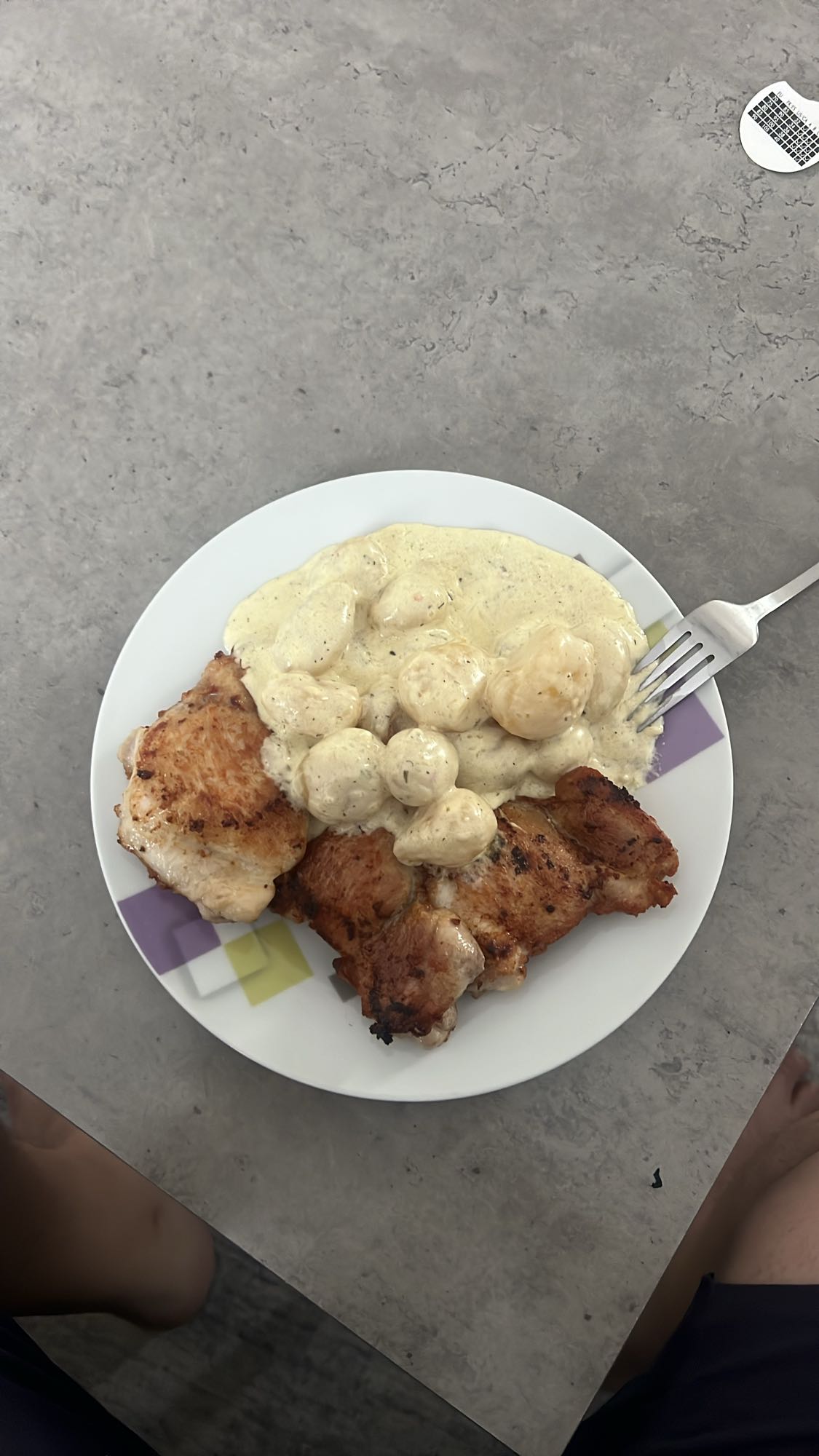 Kyckling med gräddsås