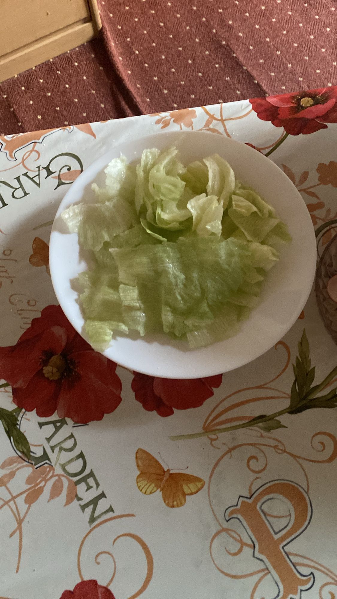 Plato de lechuga