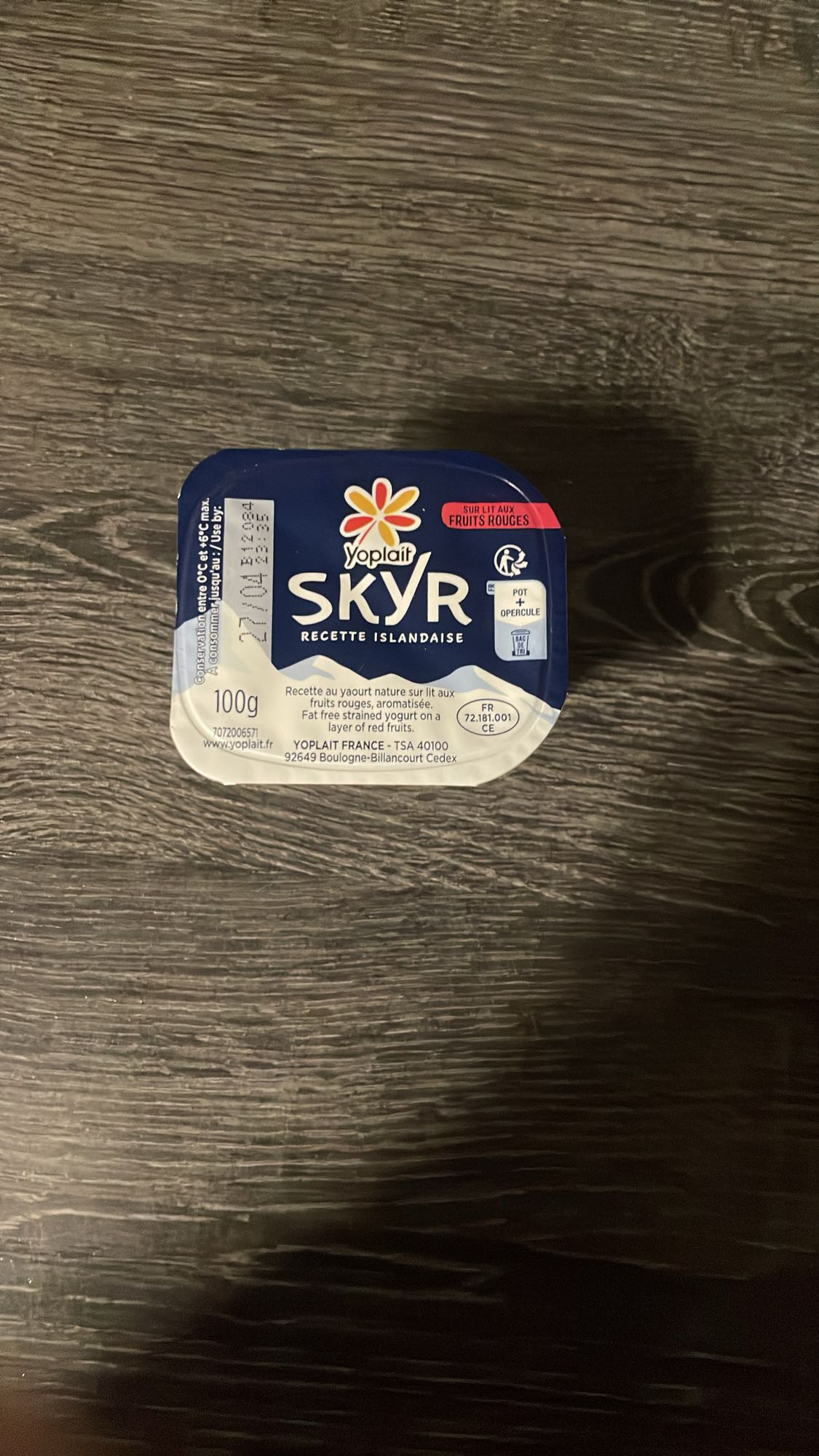 Skyr fruits rouges