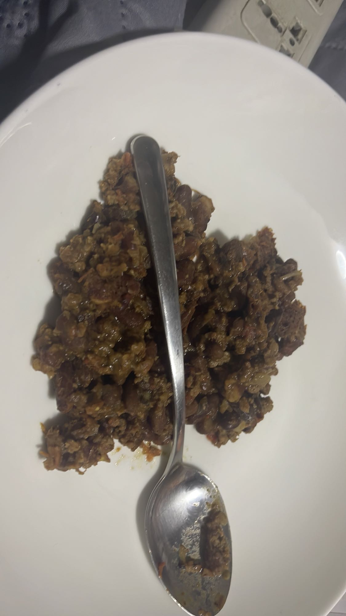 Beans with minced meat