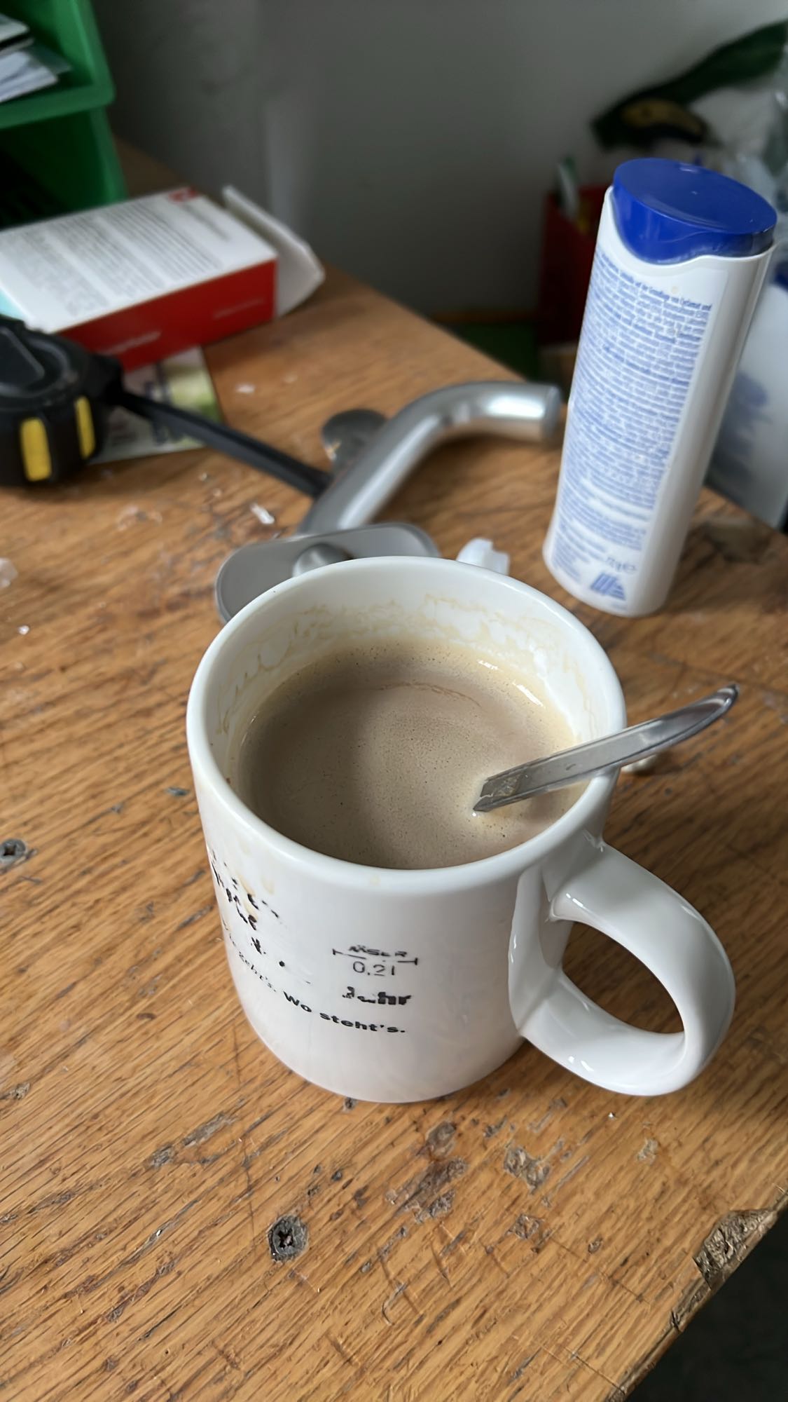 Tasse Kaffee mit Milch