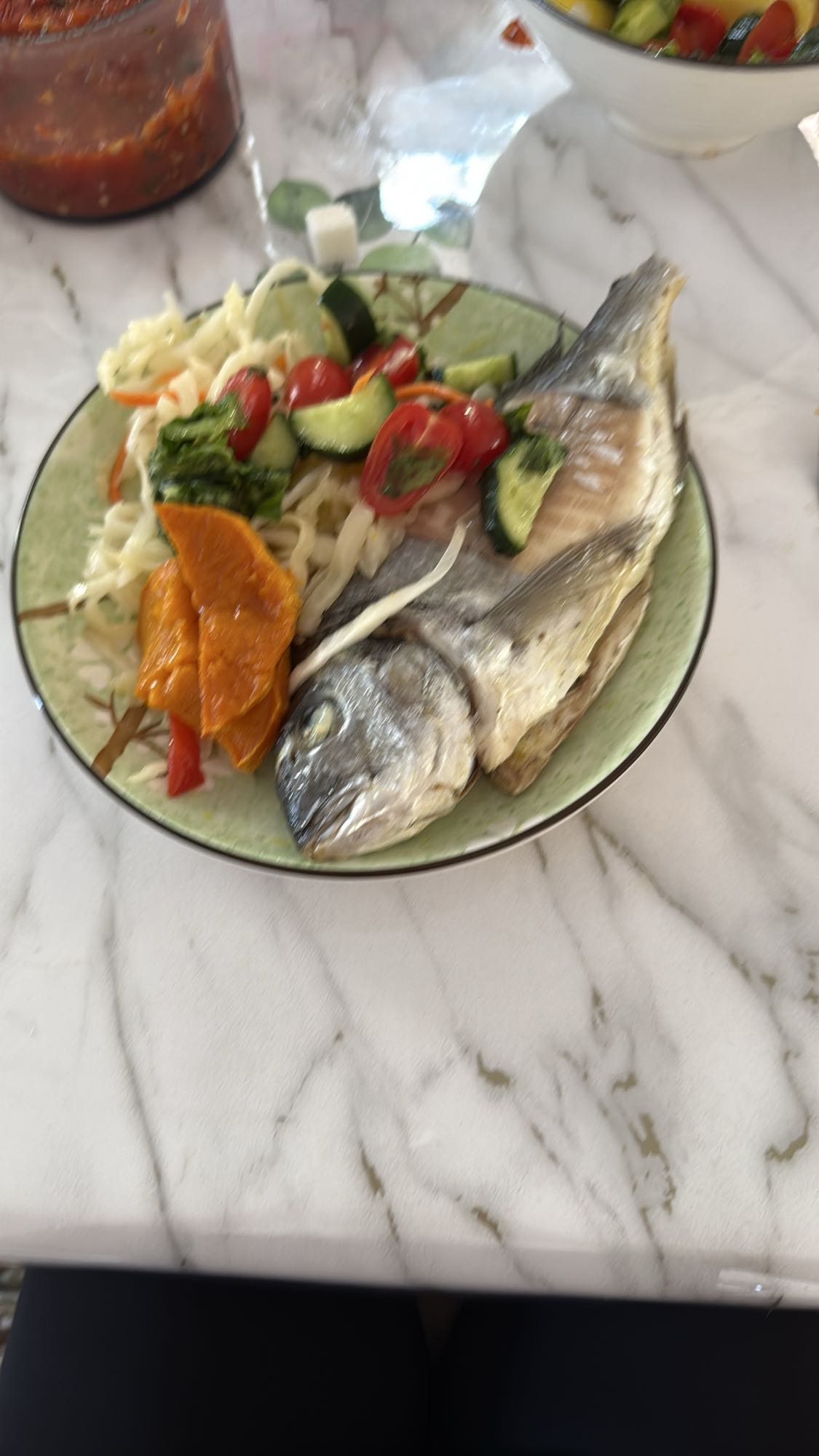 Рыба с овощами