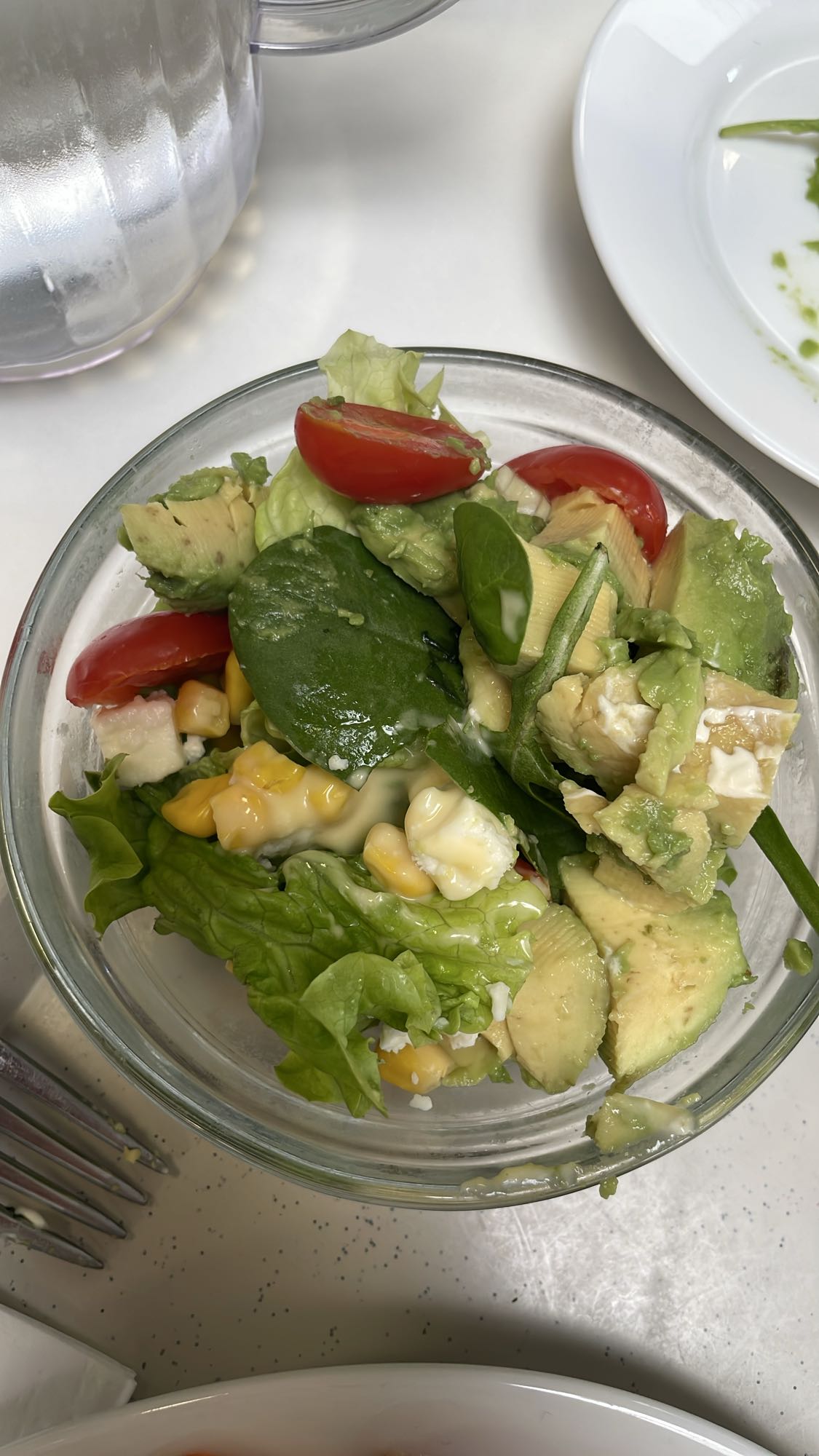 Salade avocat maïs
