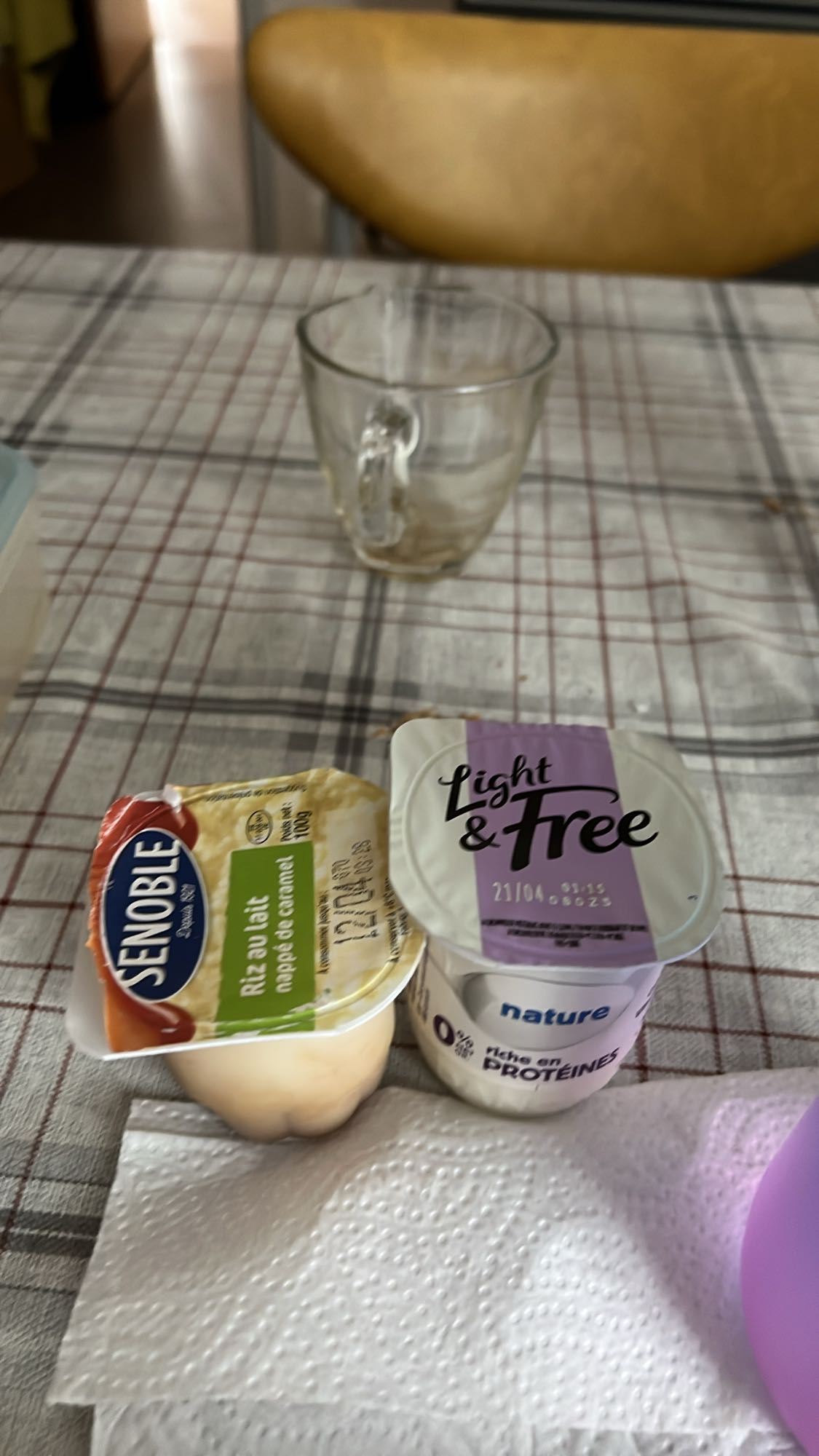 Yaourts et dessert laitier