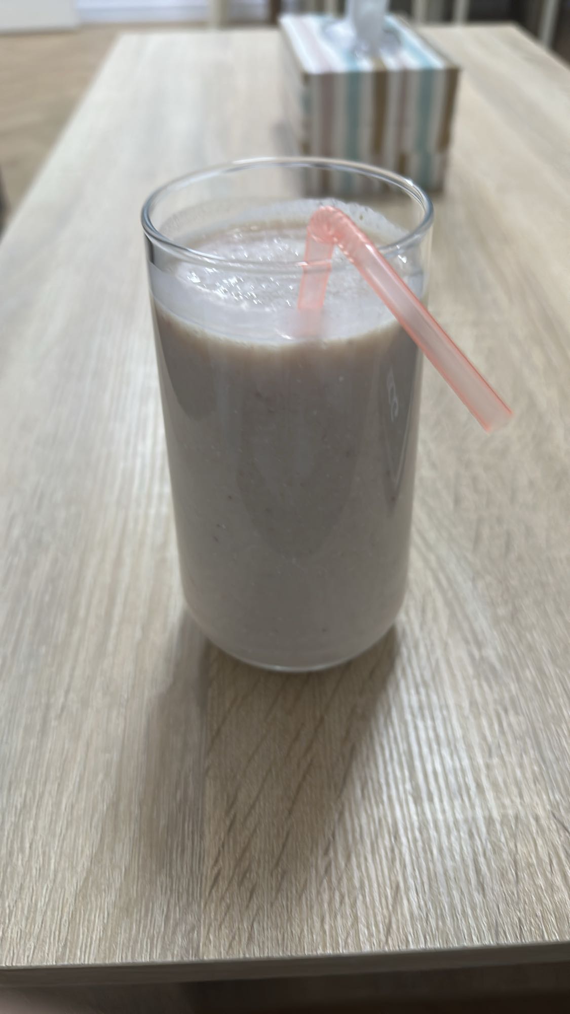 Banana Strawberry Cottage Cheese Smoothie