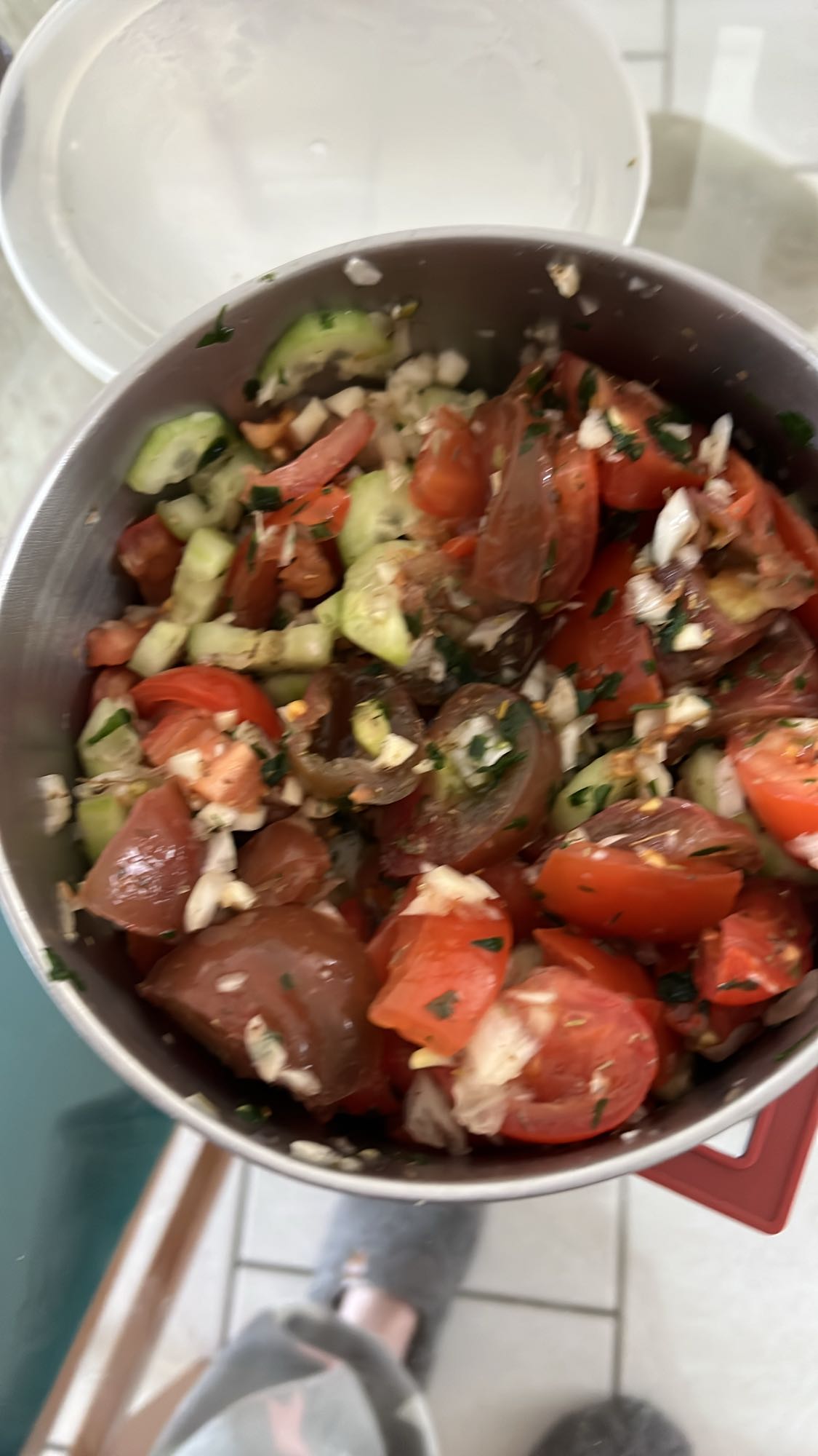 Salade de légumes frais