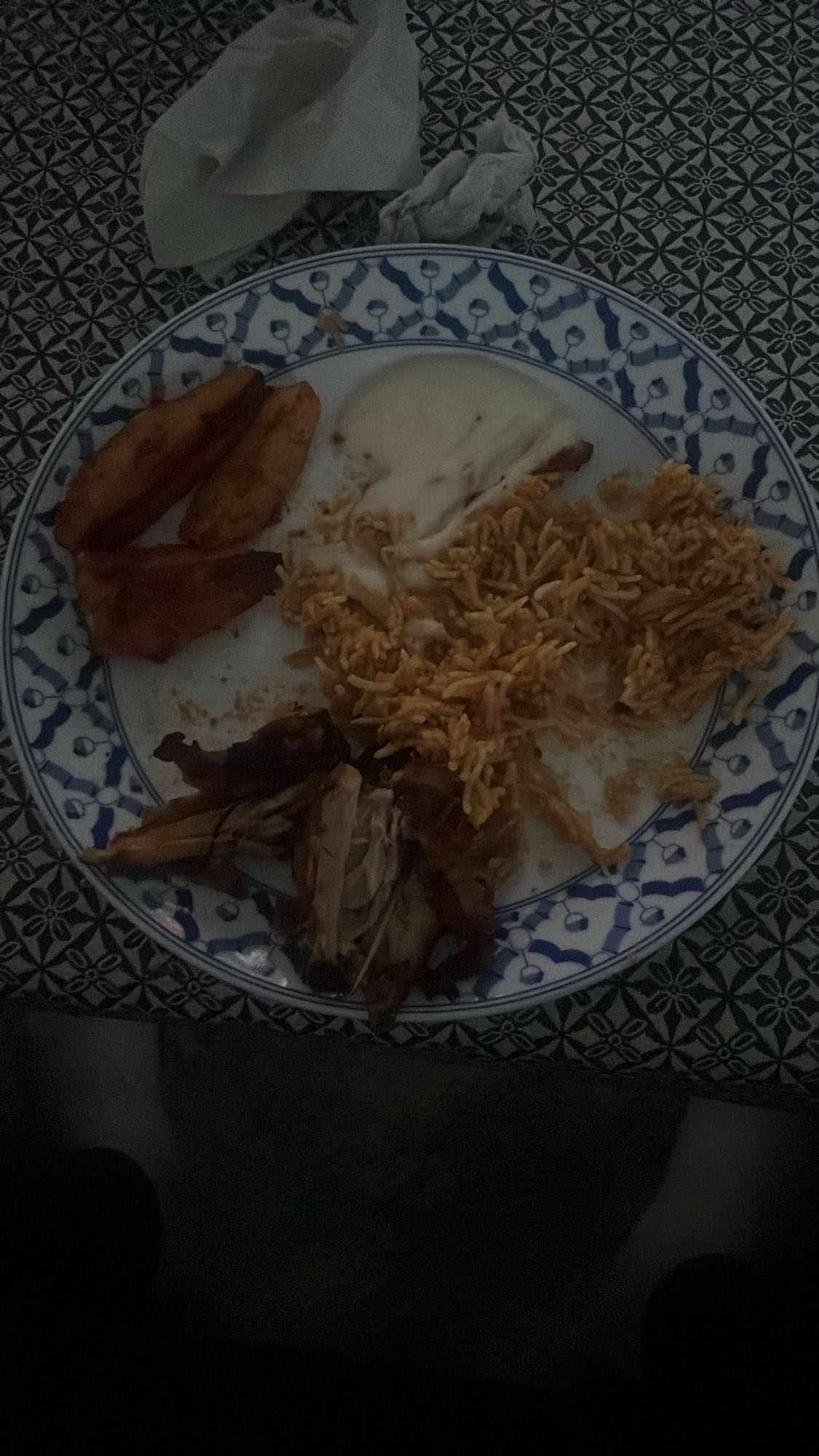 Kyckling med ris och sås