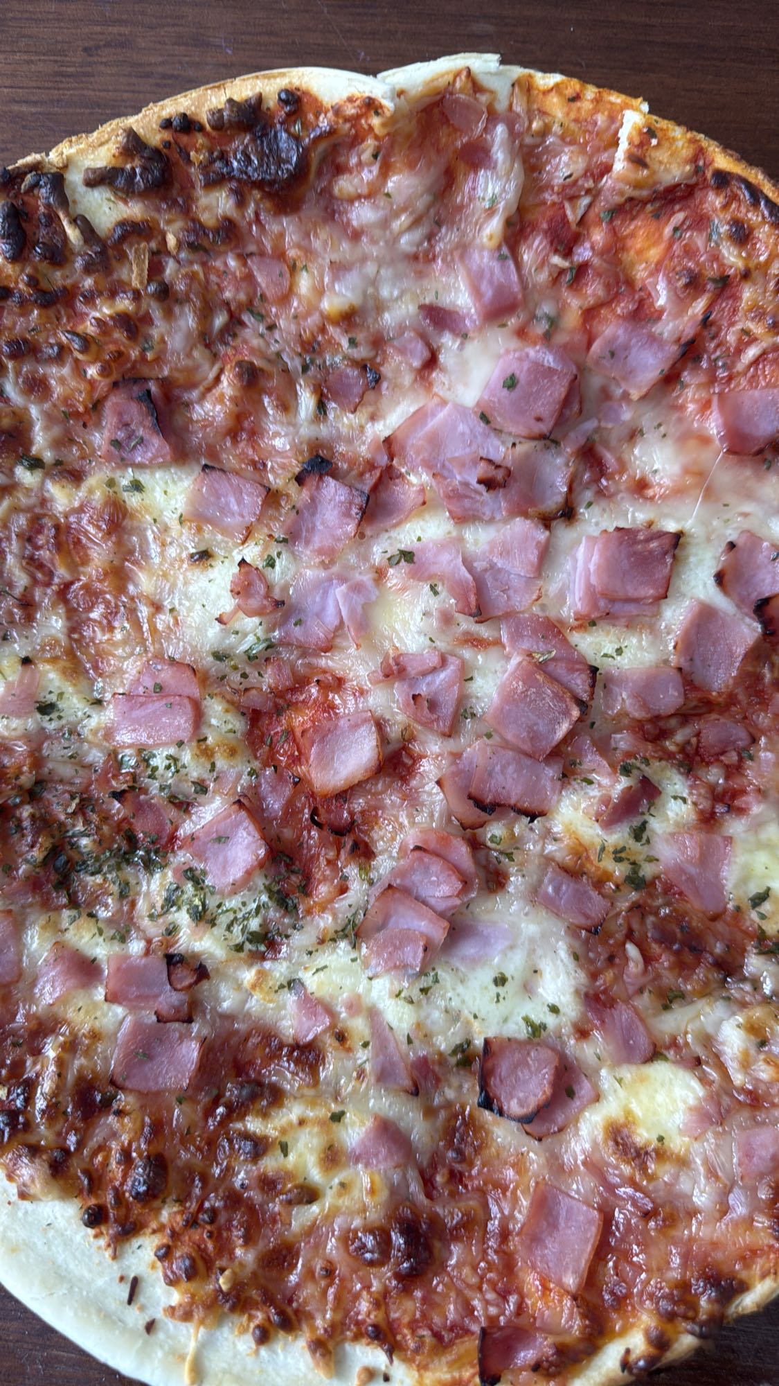 Ham and Cheese Pizza
