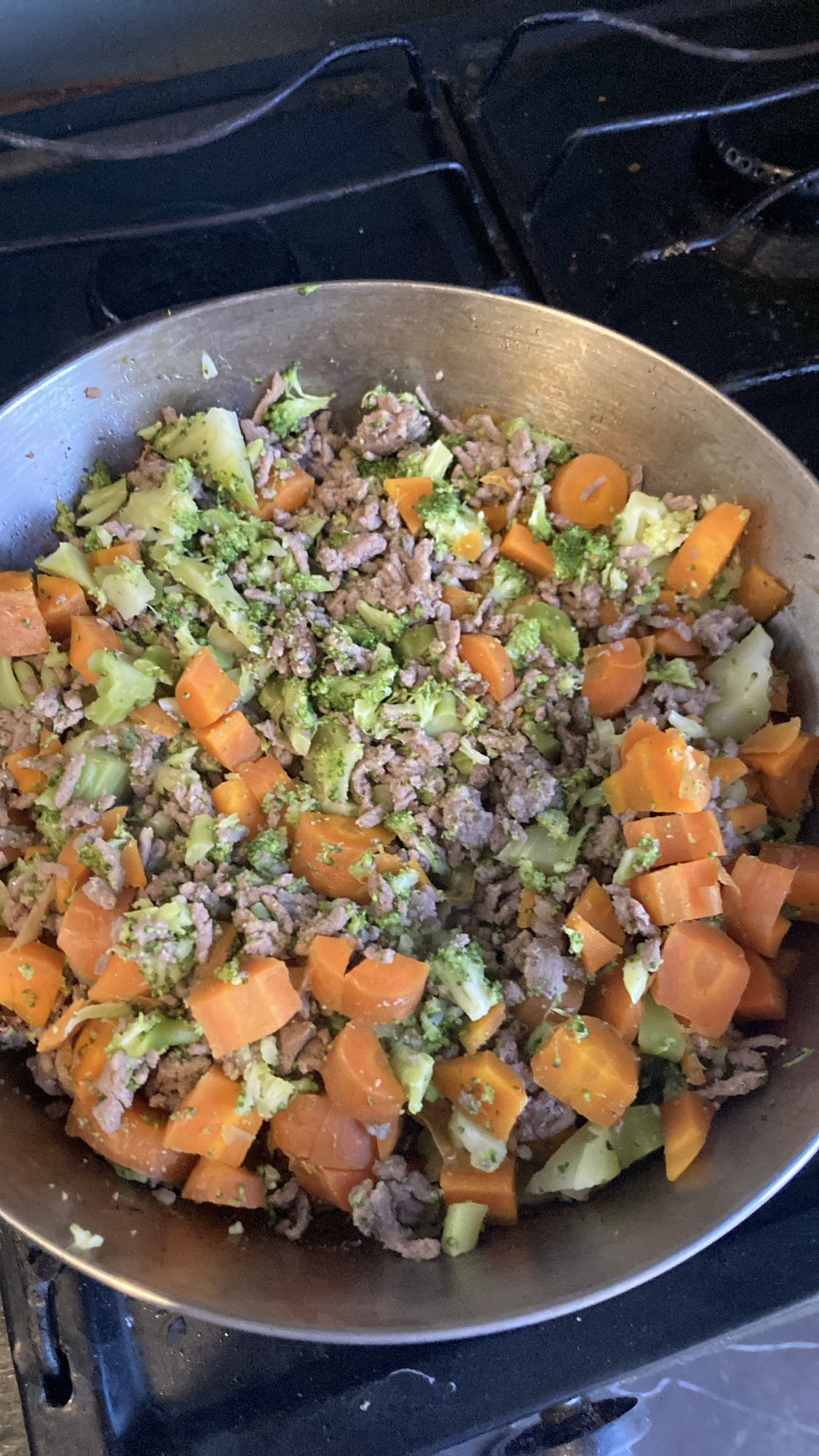 Salteado carne y verduras