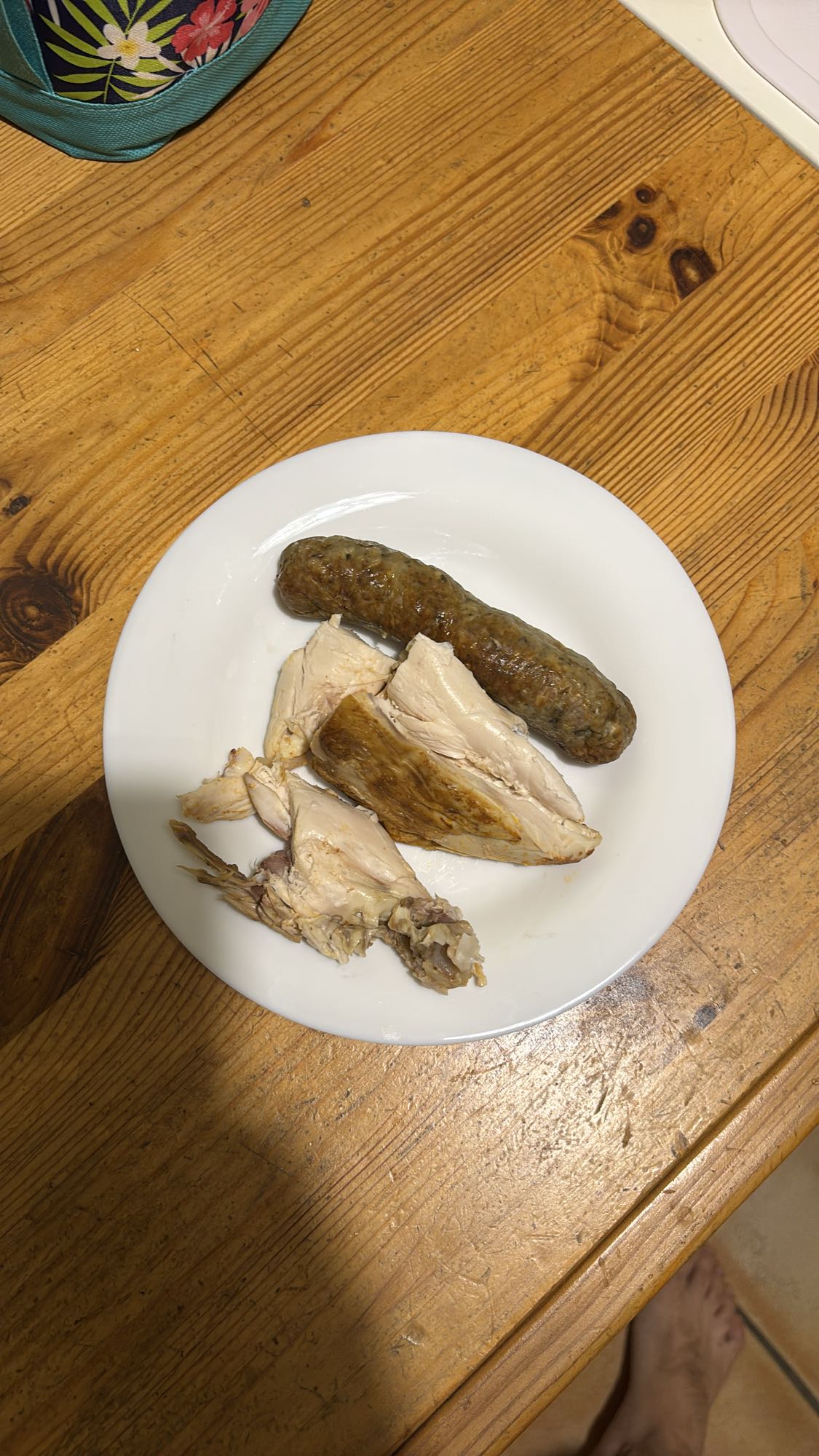 Kurczak z kiełbasą