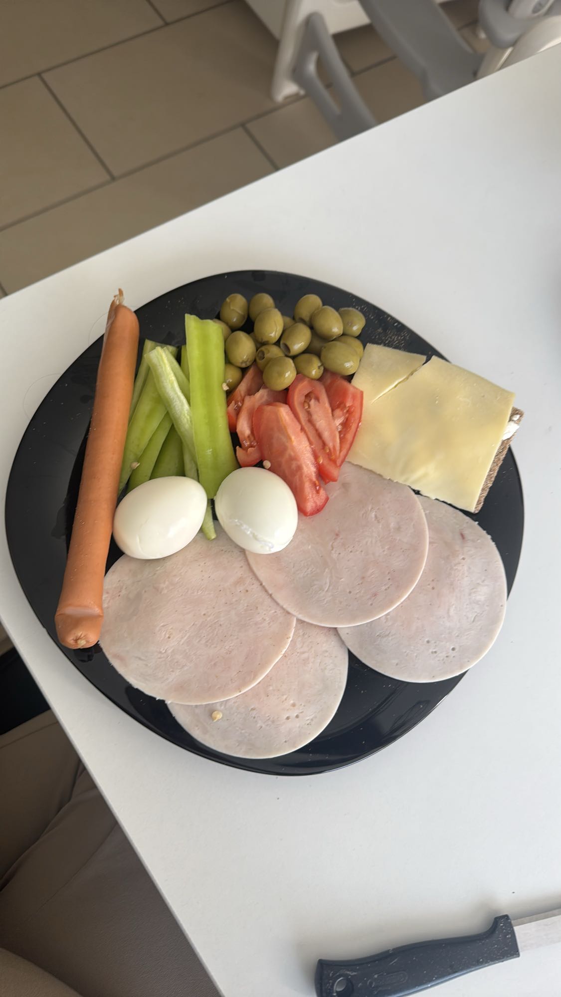 Gesunder gemischter Teller