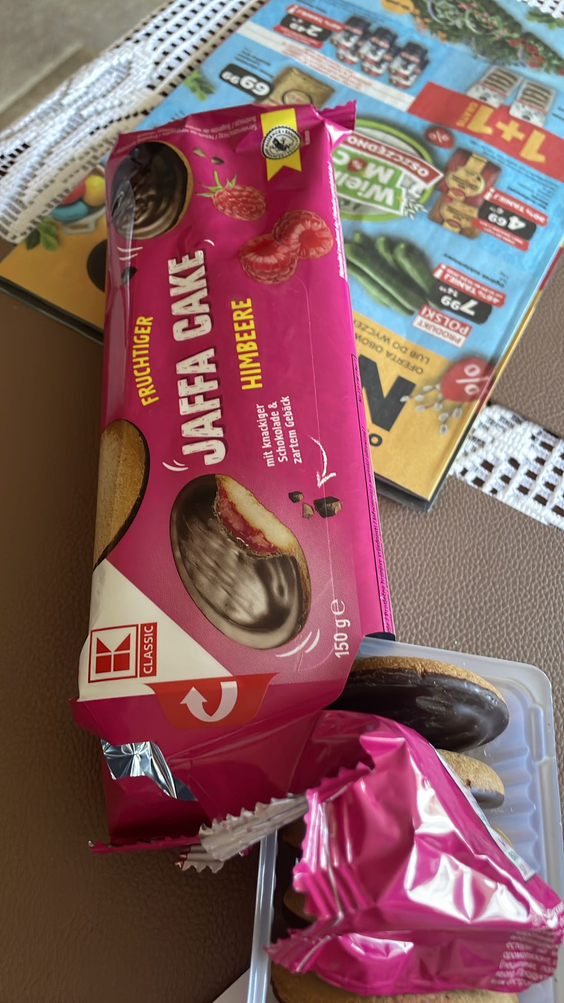 Ciastka Jaffa malinowe