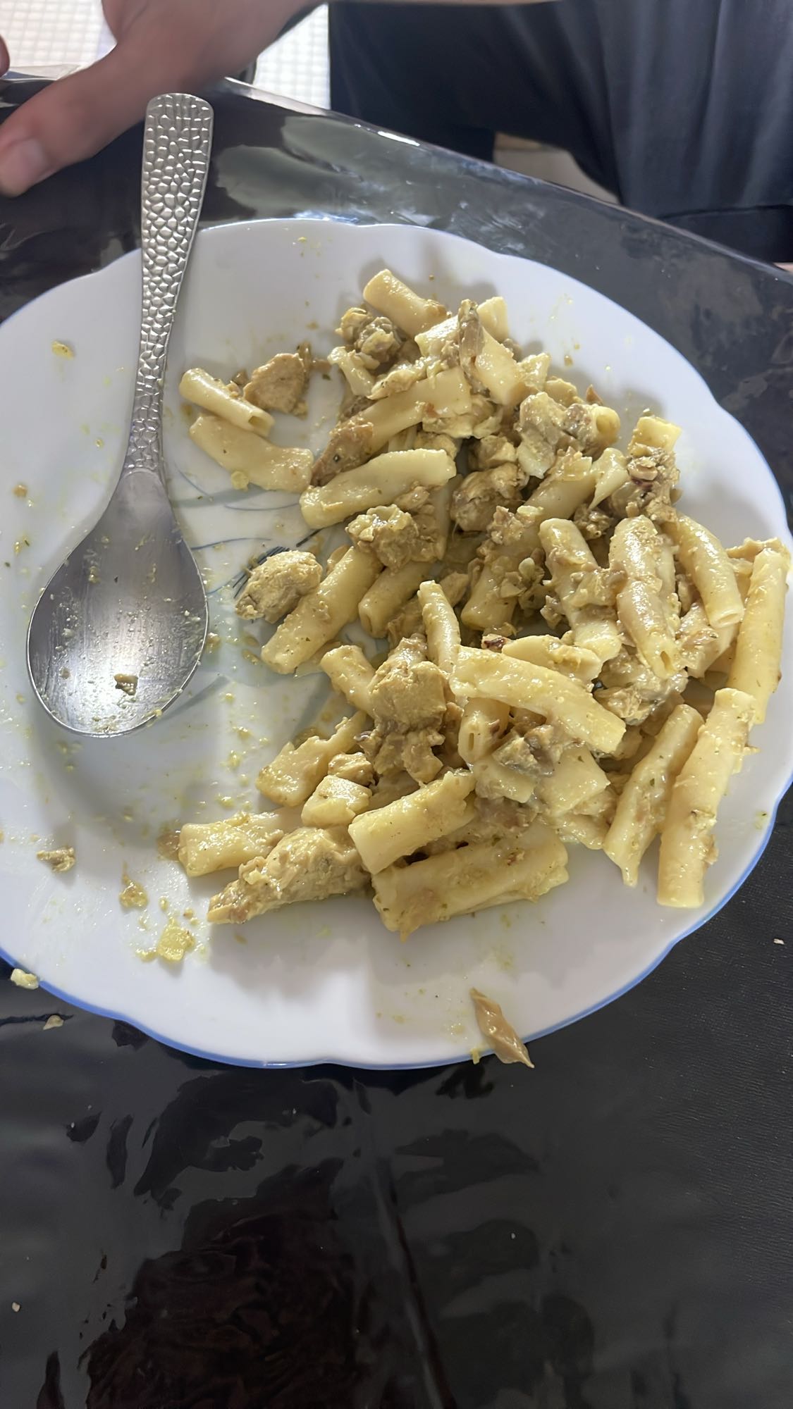 Pâtes au poulet crémeux