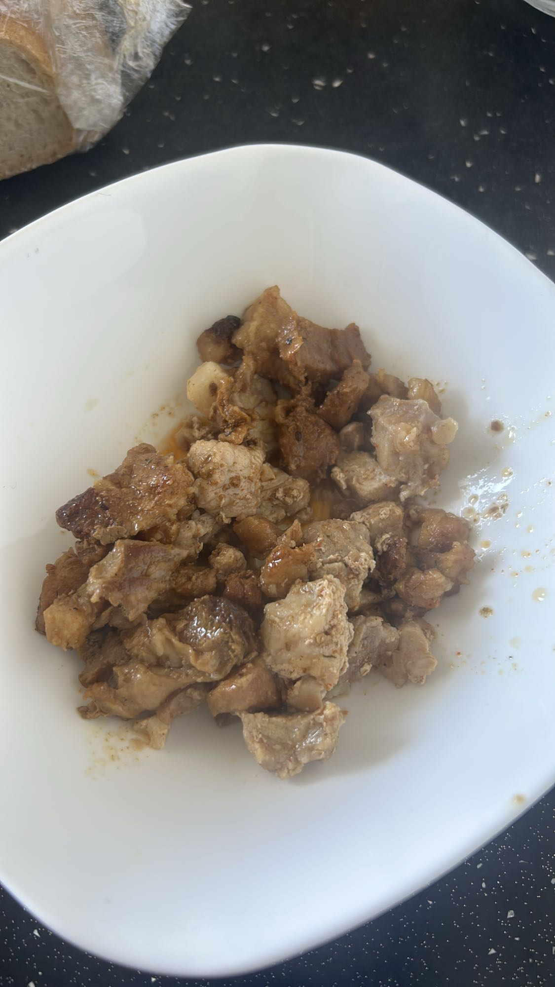 Smażone kawałki mięsa