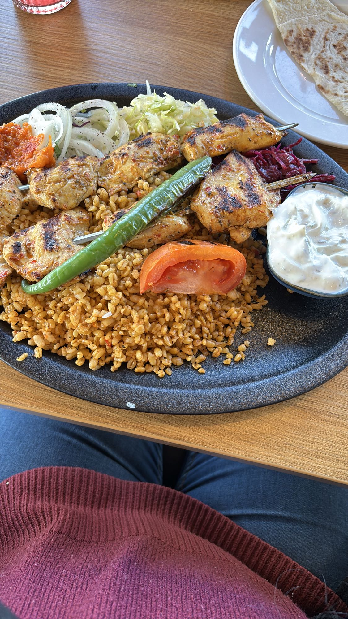 Kycklingkebab med bulgur