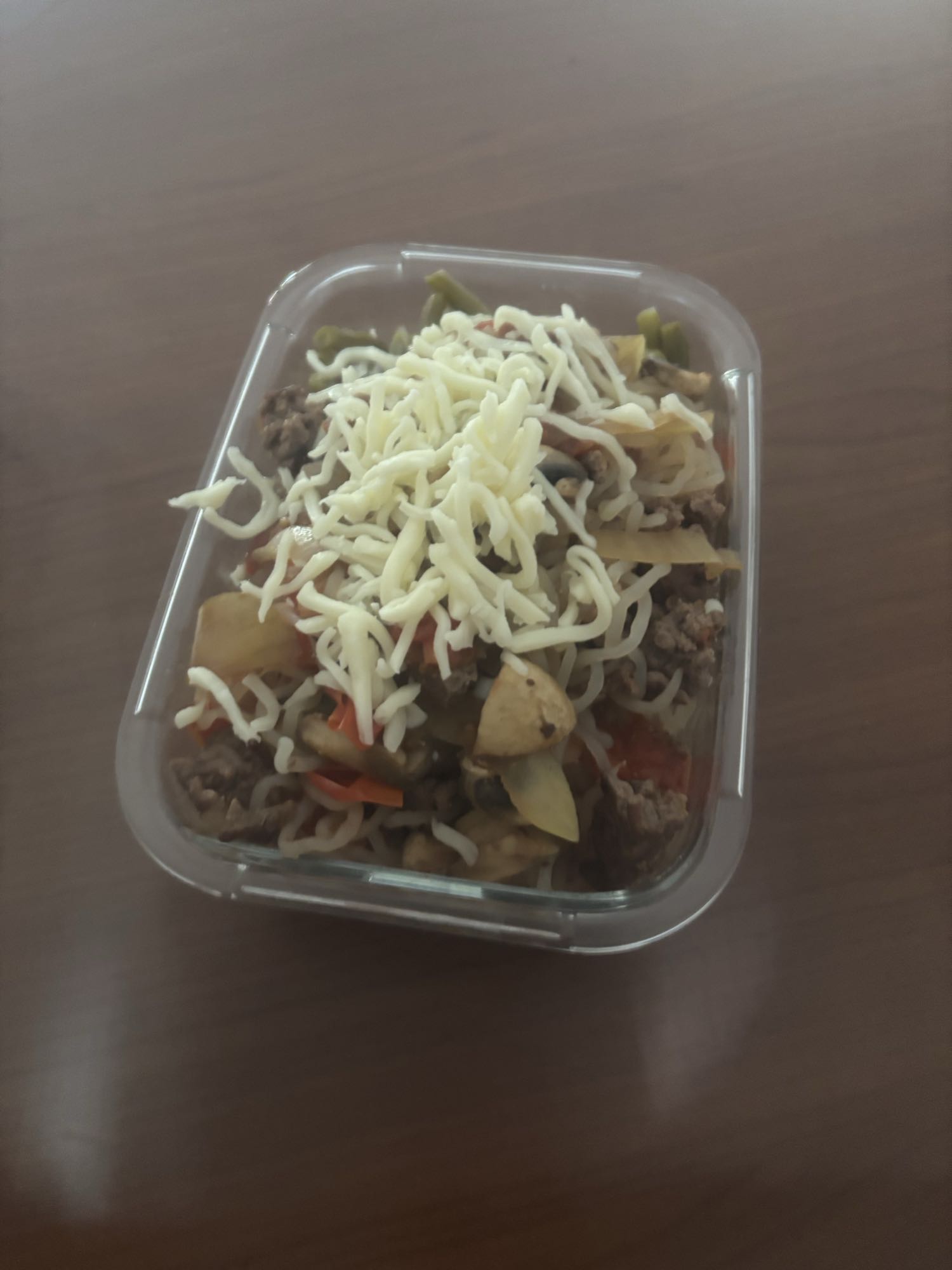 Konjac steak légumes mozzarella