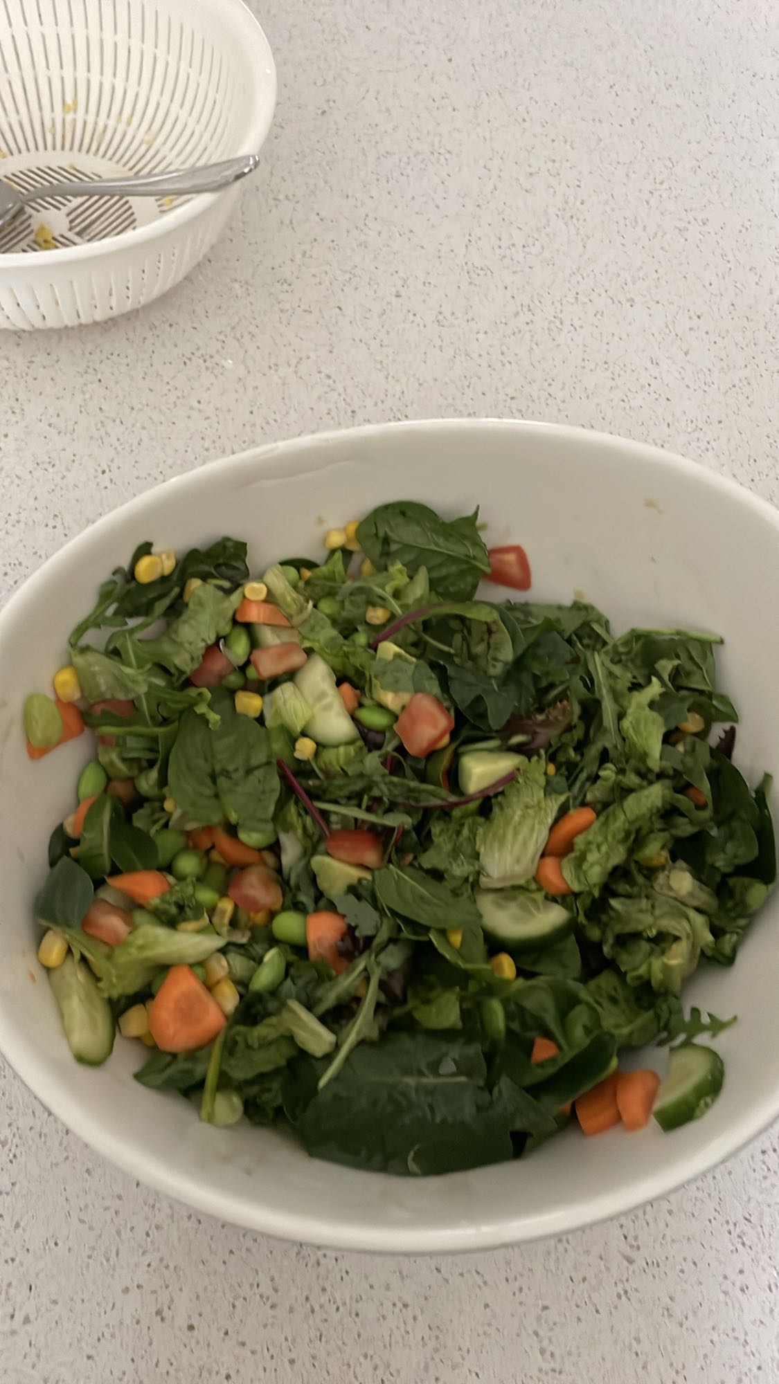 Grönsallad med grönsaker