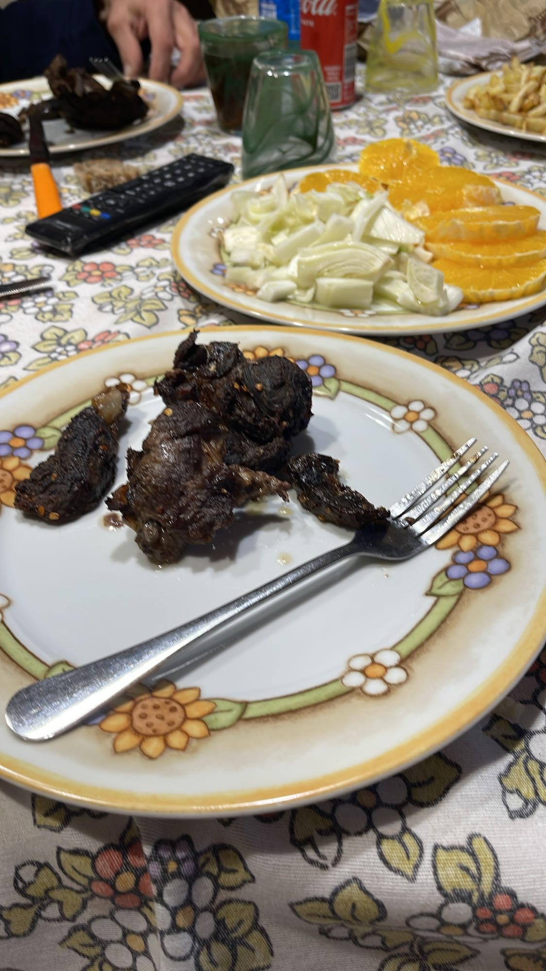 Carne con finocchi e arance