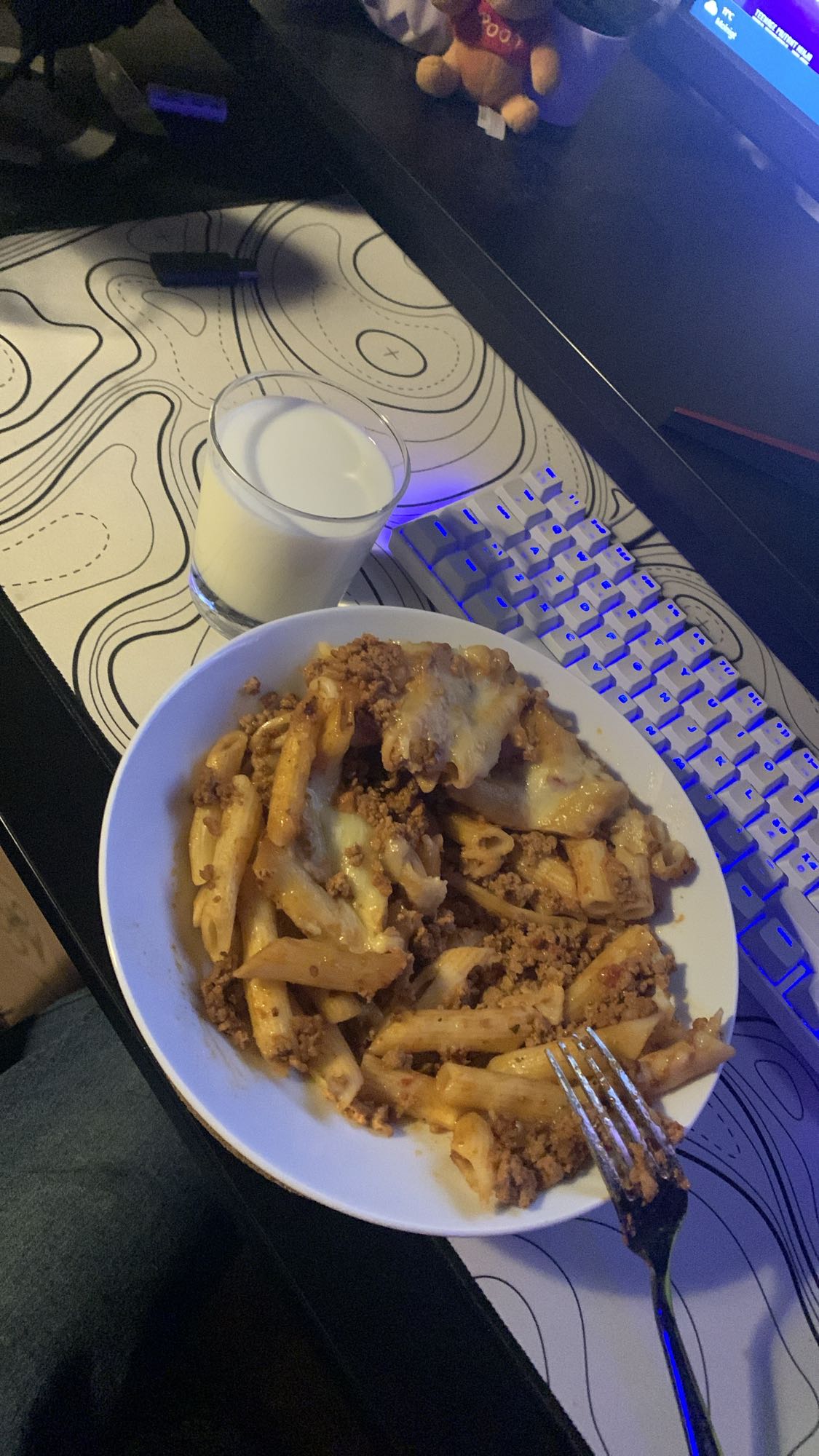 Pasta med köttfärs och ost