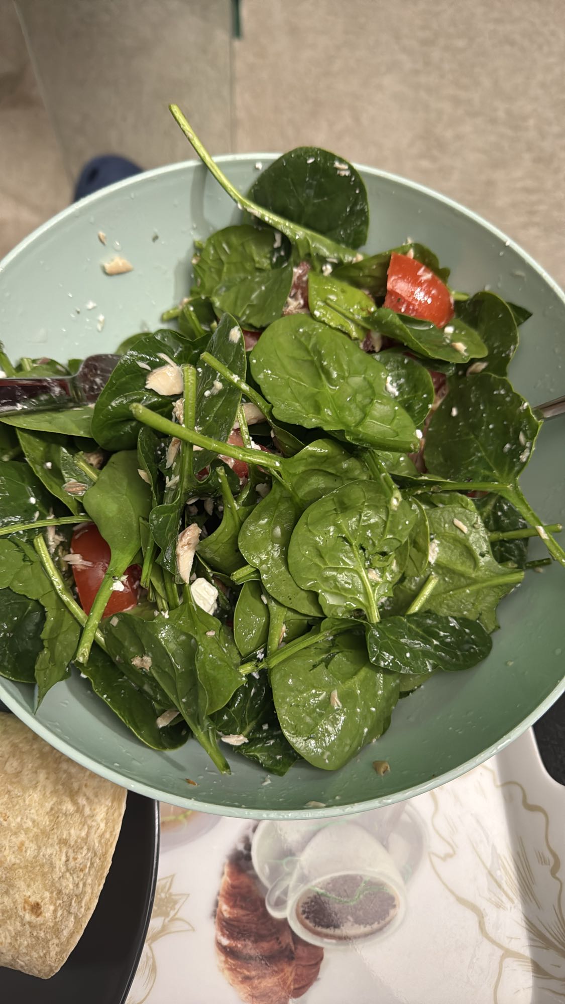 Ensalada de espinaca