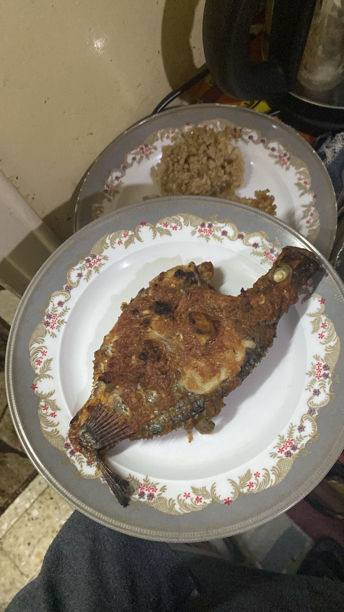Fried Fish with Rice