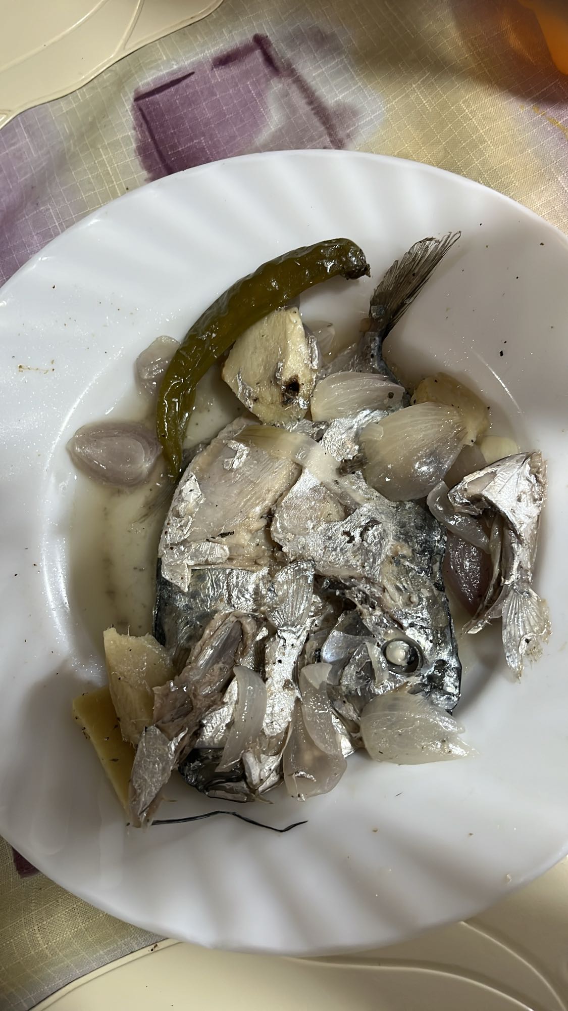 Steamed Fish with Veggies