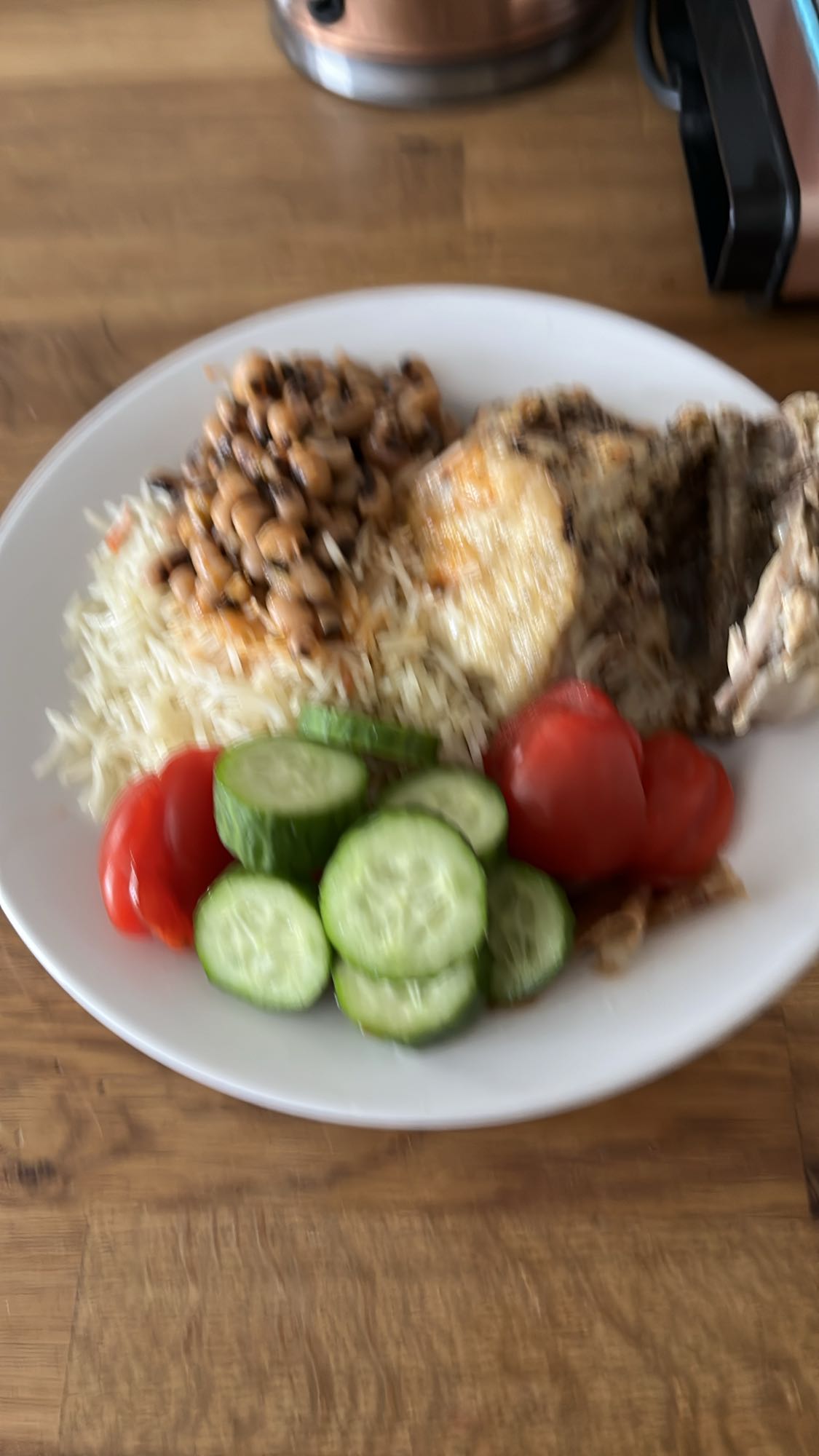 Ris med fisk och grönsaker