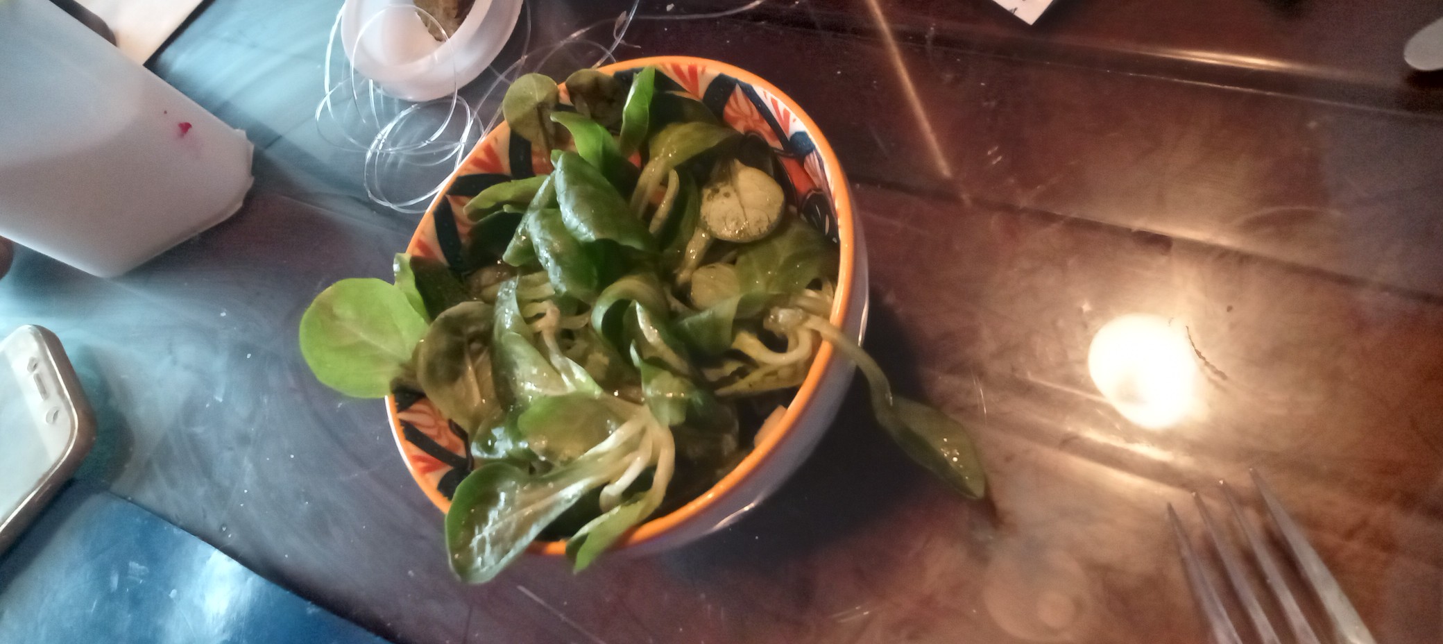 Ensalada de hojas verdes