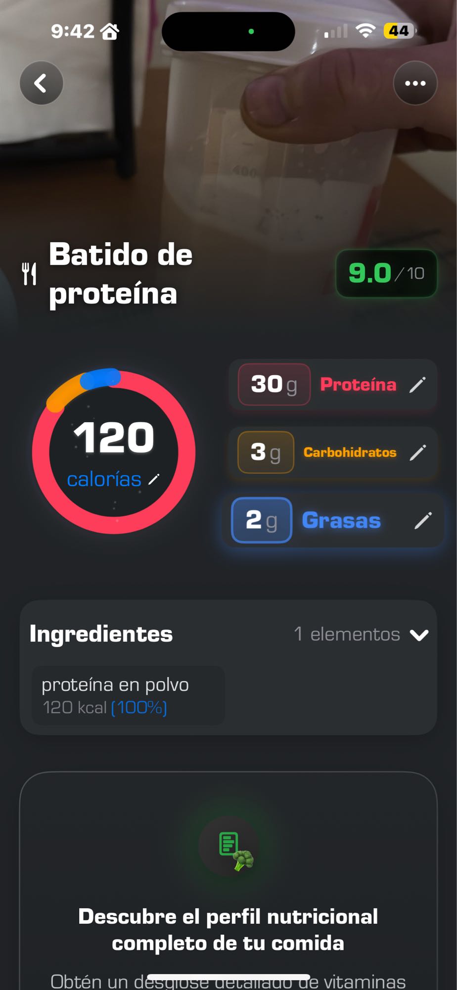 Batido de proteína