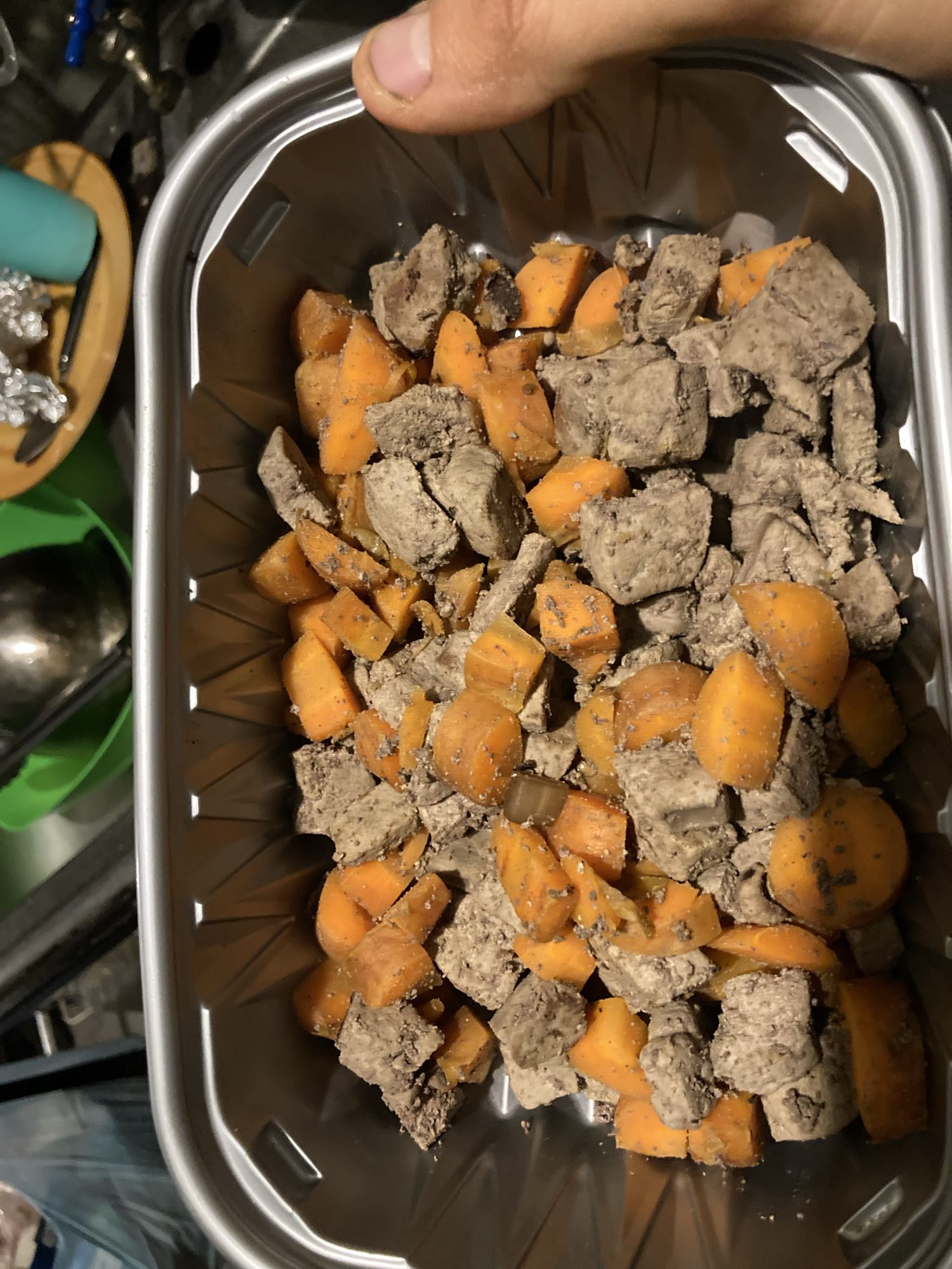 Hígado con zanahorias