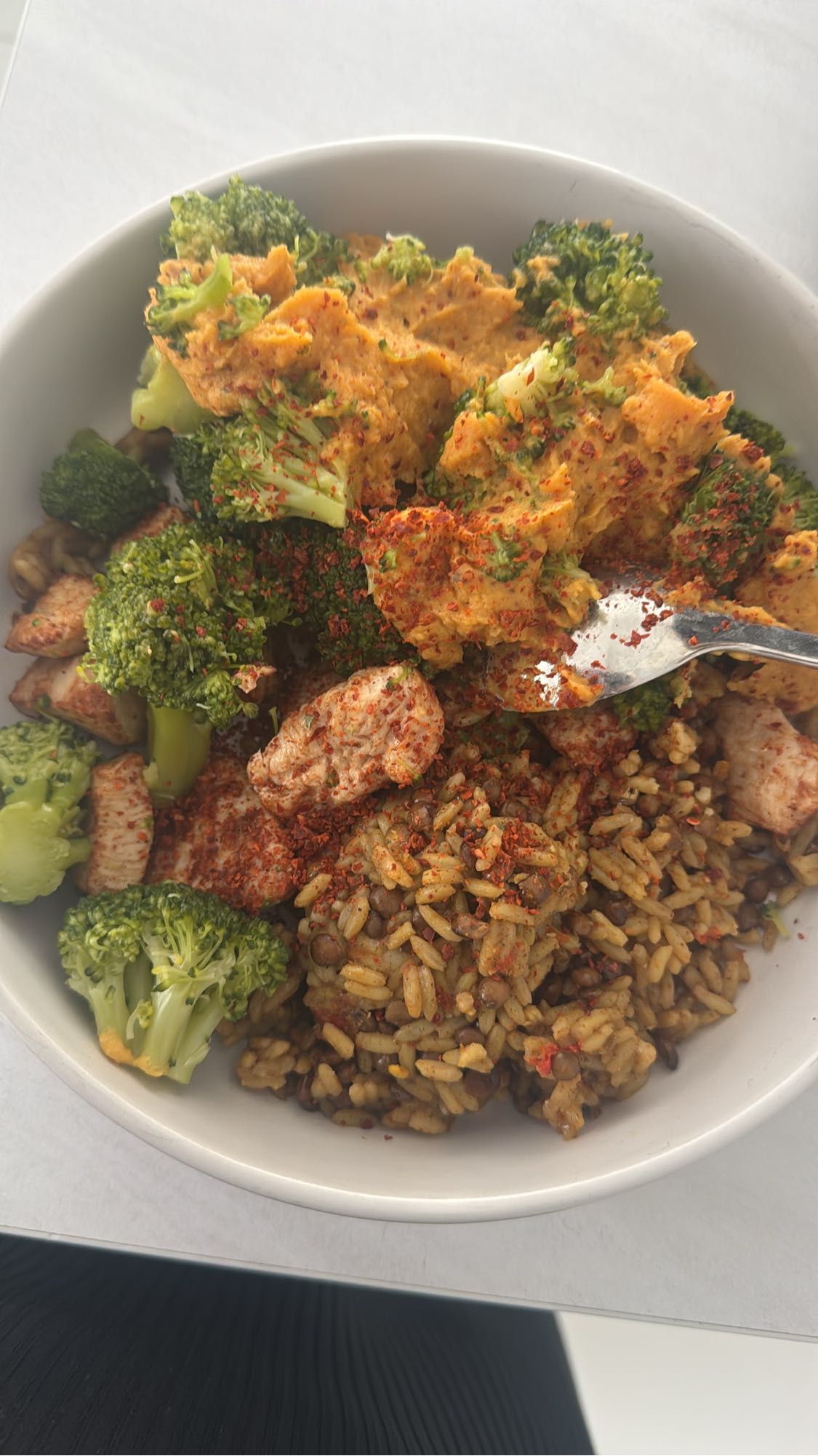 Chicken Rice Veggie Bowl