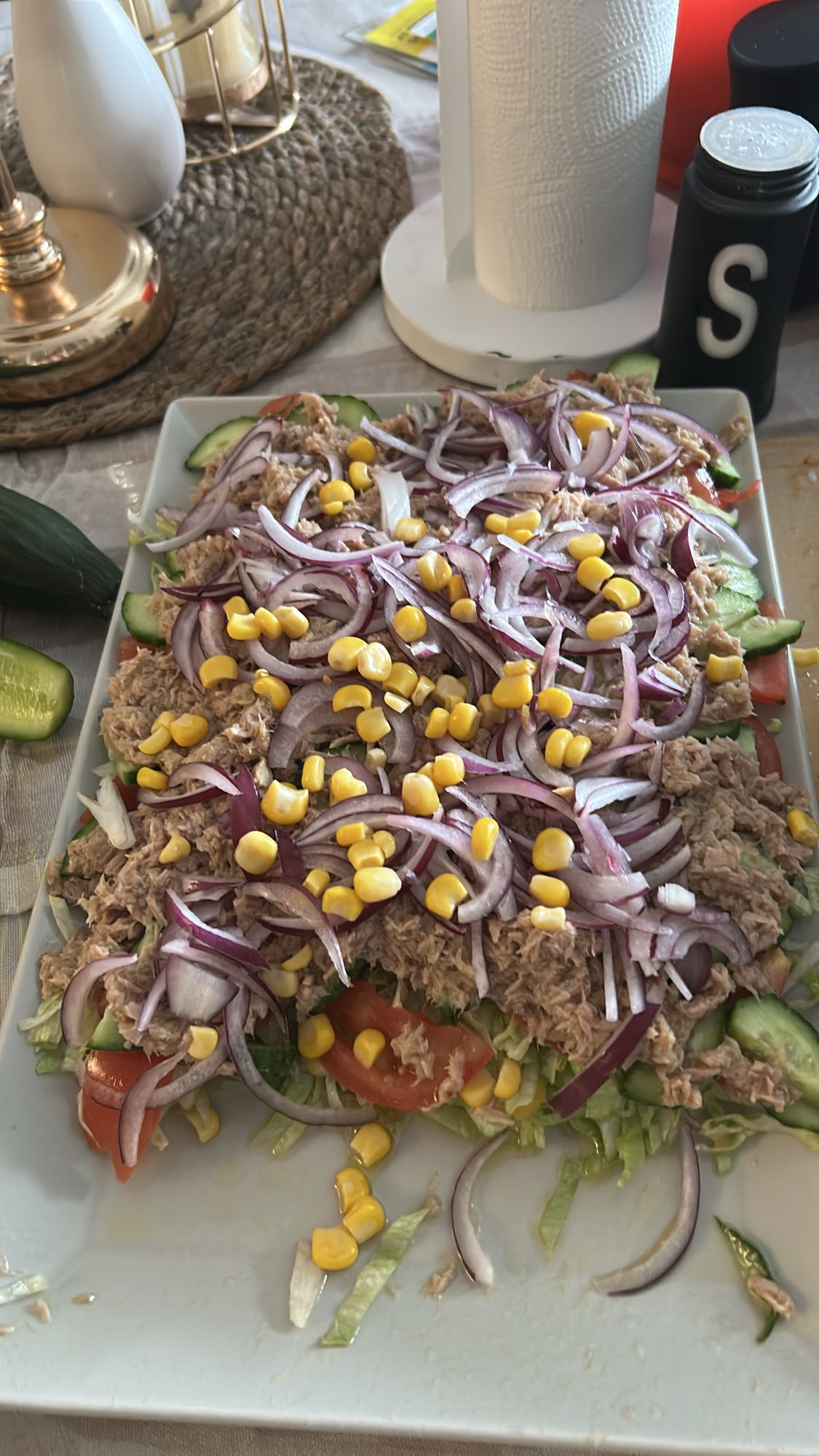 Ensalada de atún fresca