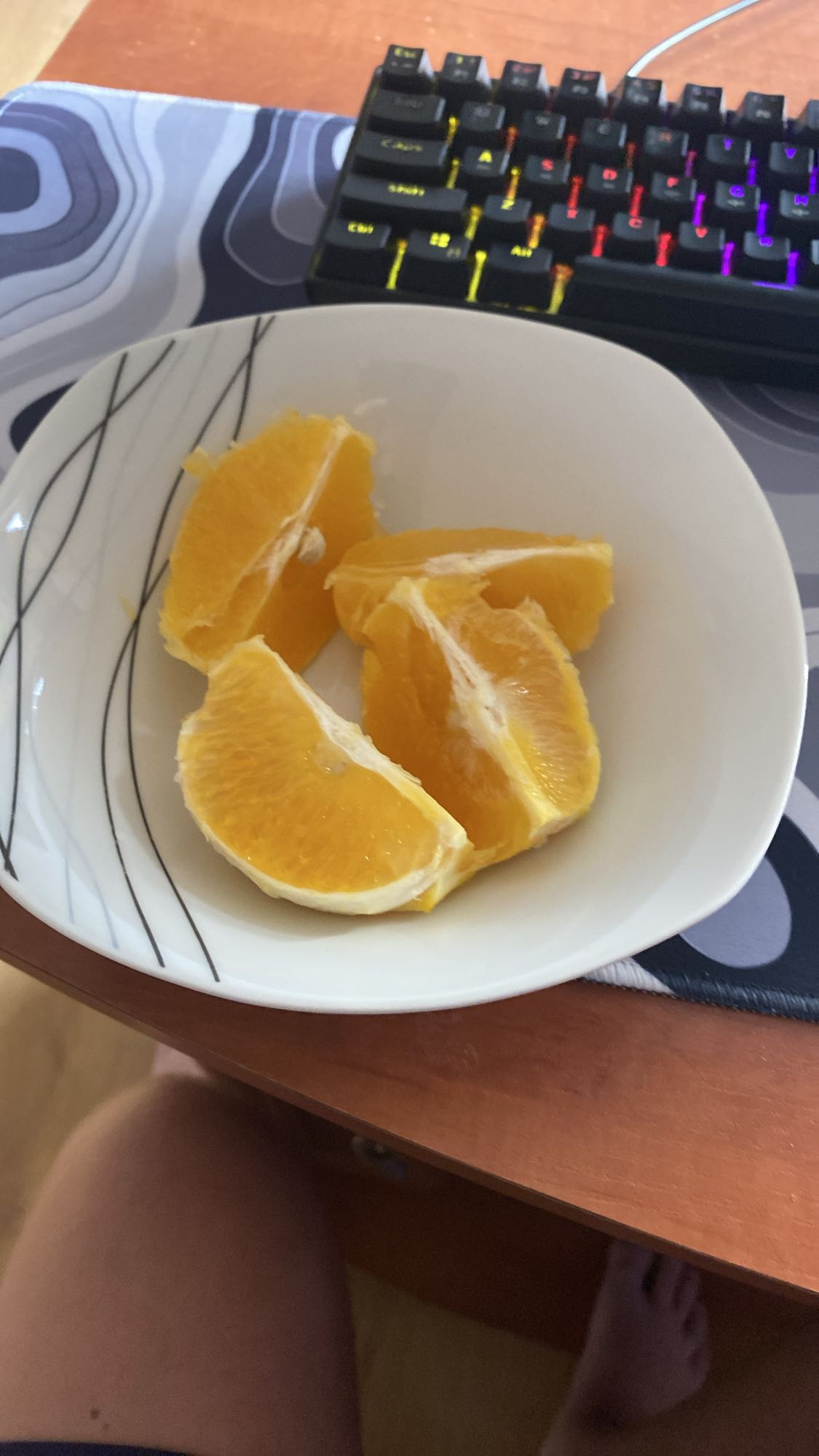 Kawałki pomarańczy