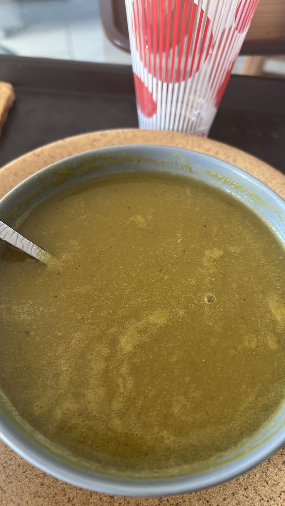 Soupe de légumes verts