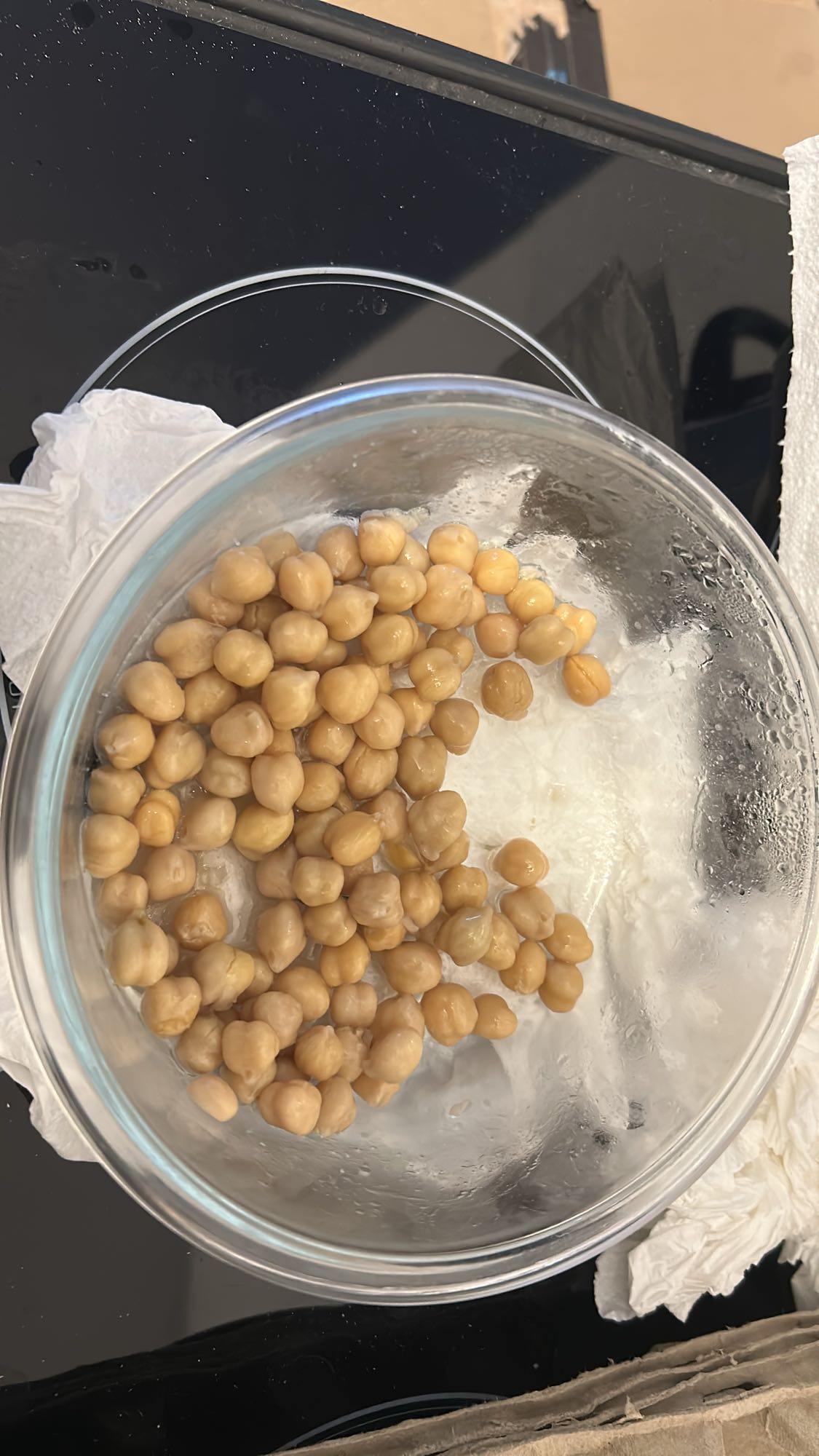 Pois chiches bouillis