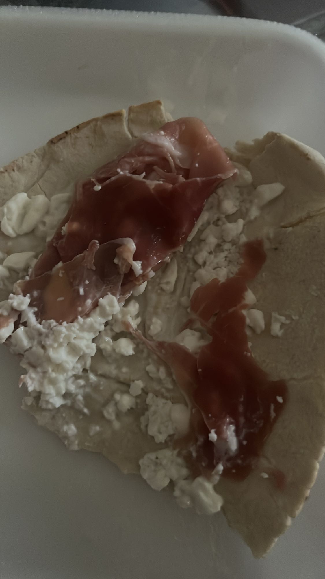 Wrap con jamón y queso