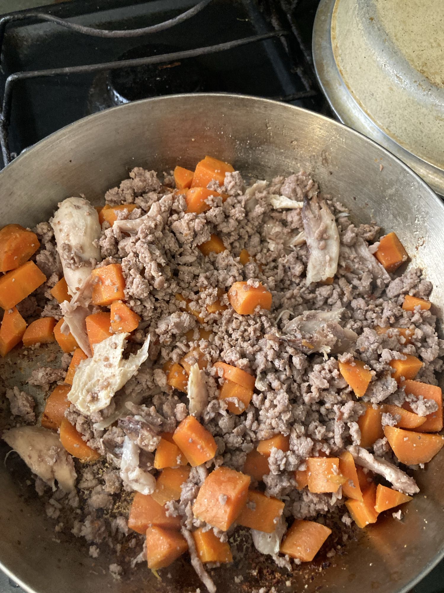 Carne molida con zanahoria