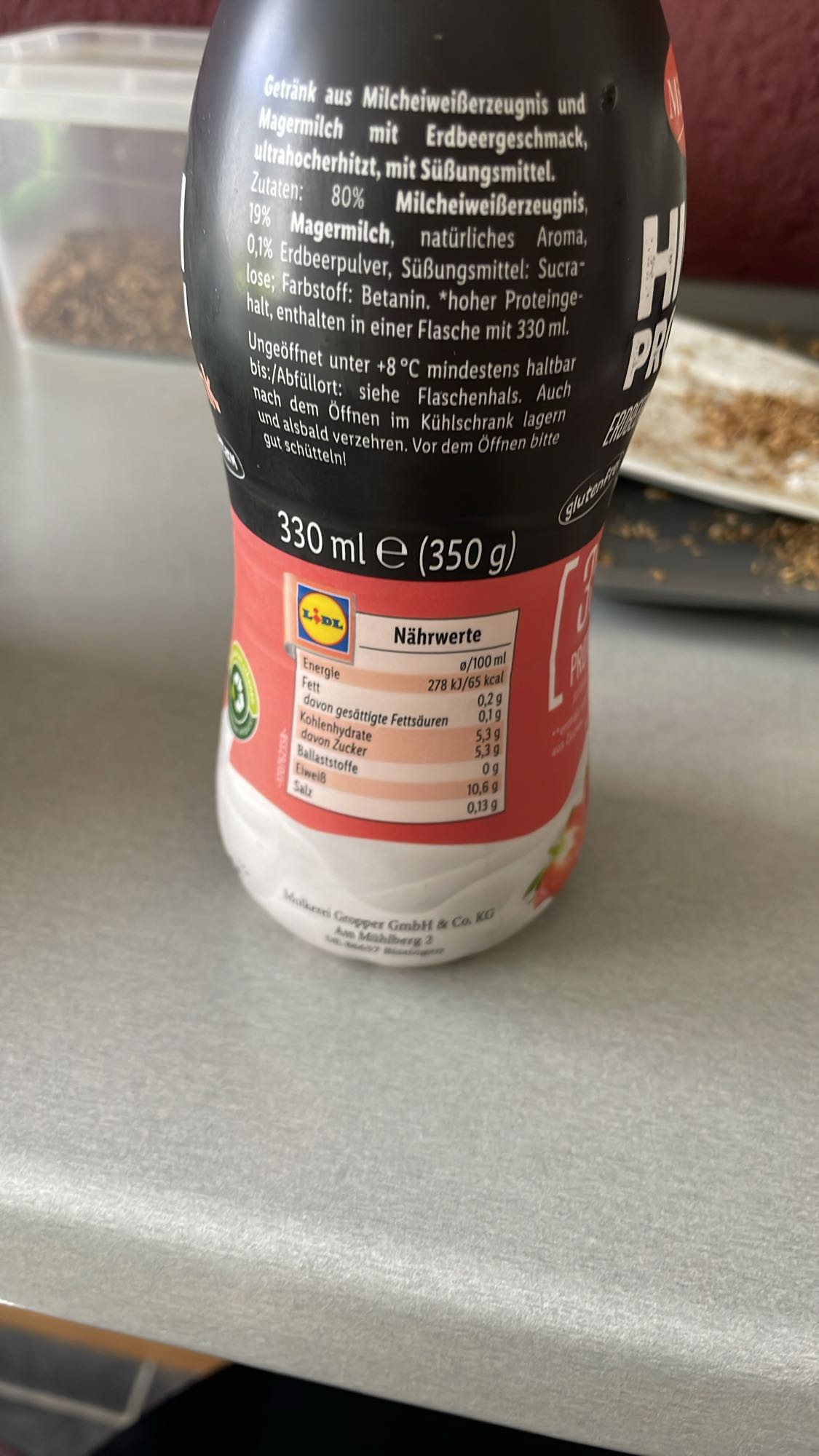 Erdbeer Protein Drink
