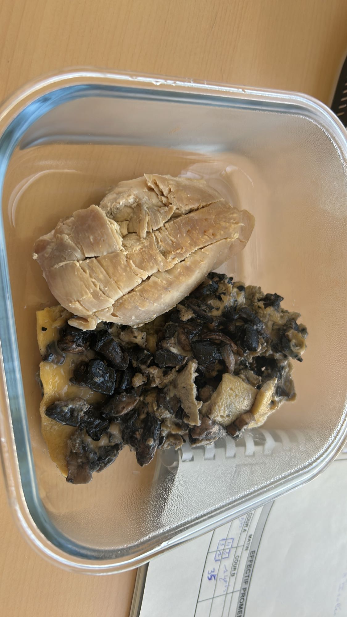 Poulet et champignons
