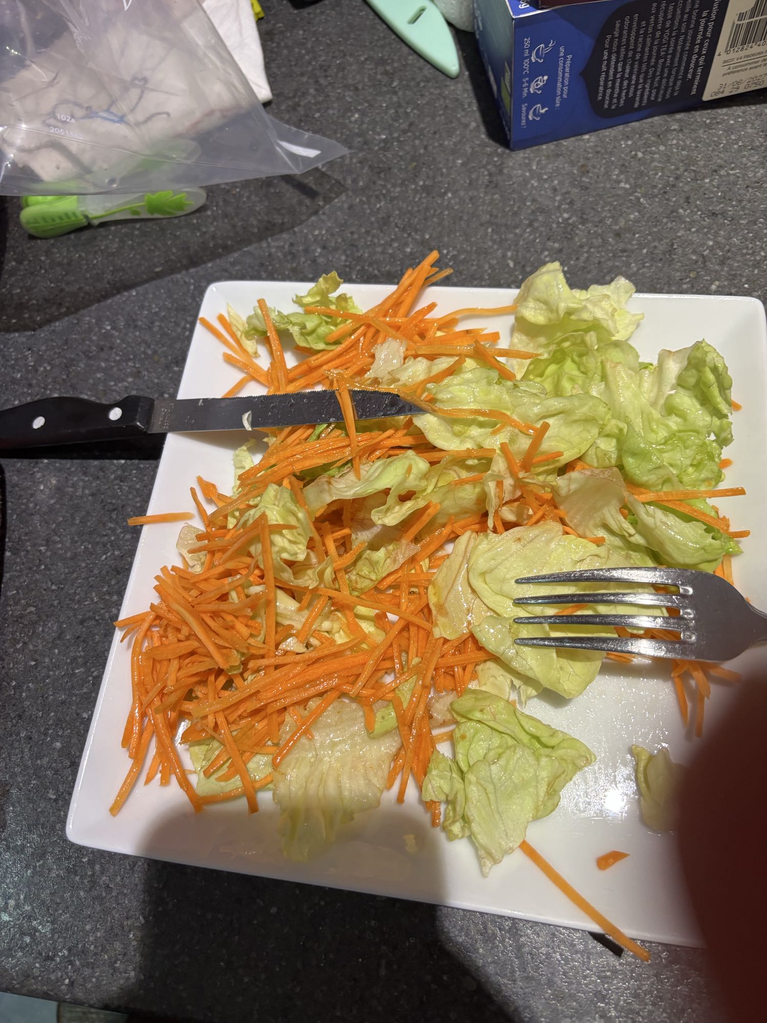 Salade carotte laitue