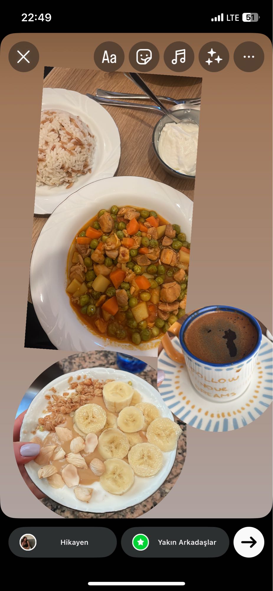 Sebzeli Tavuklu Menü