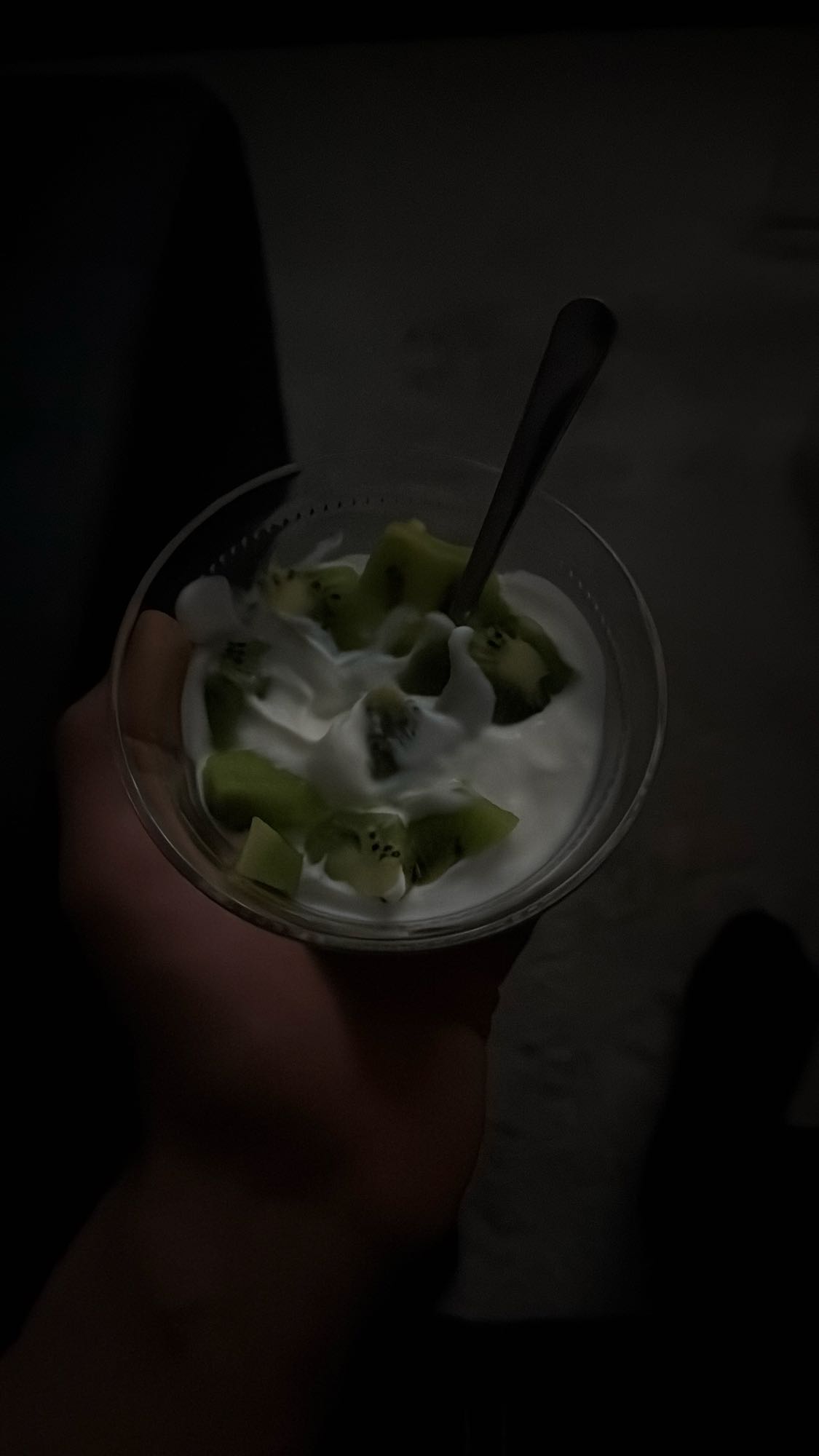 Yogur con kiwi