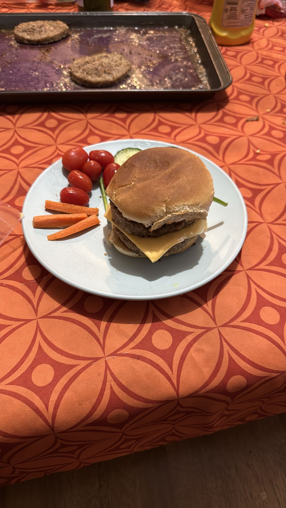 Burger avec légumes