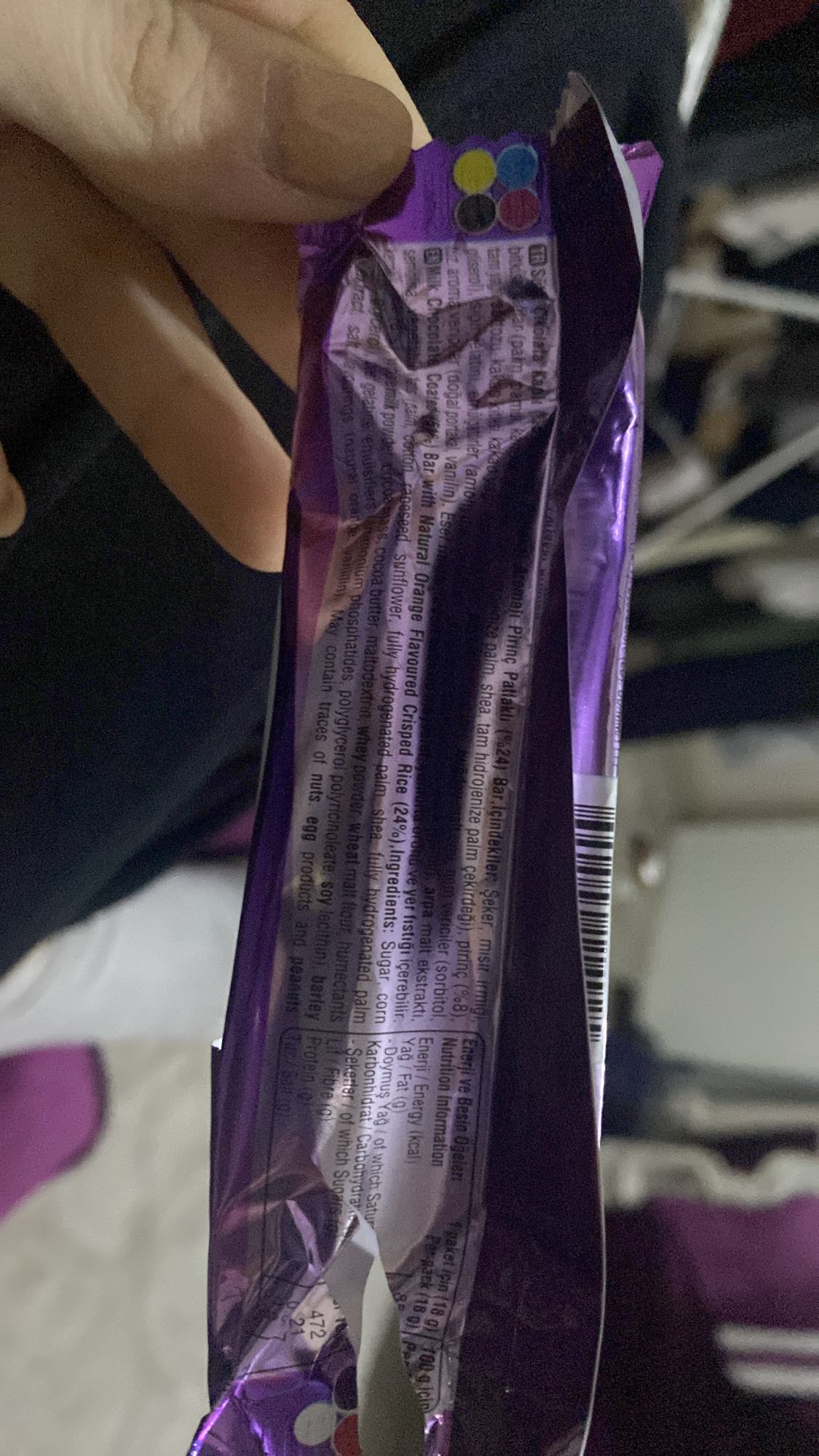 Orange Crisped Rice Bar