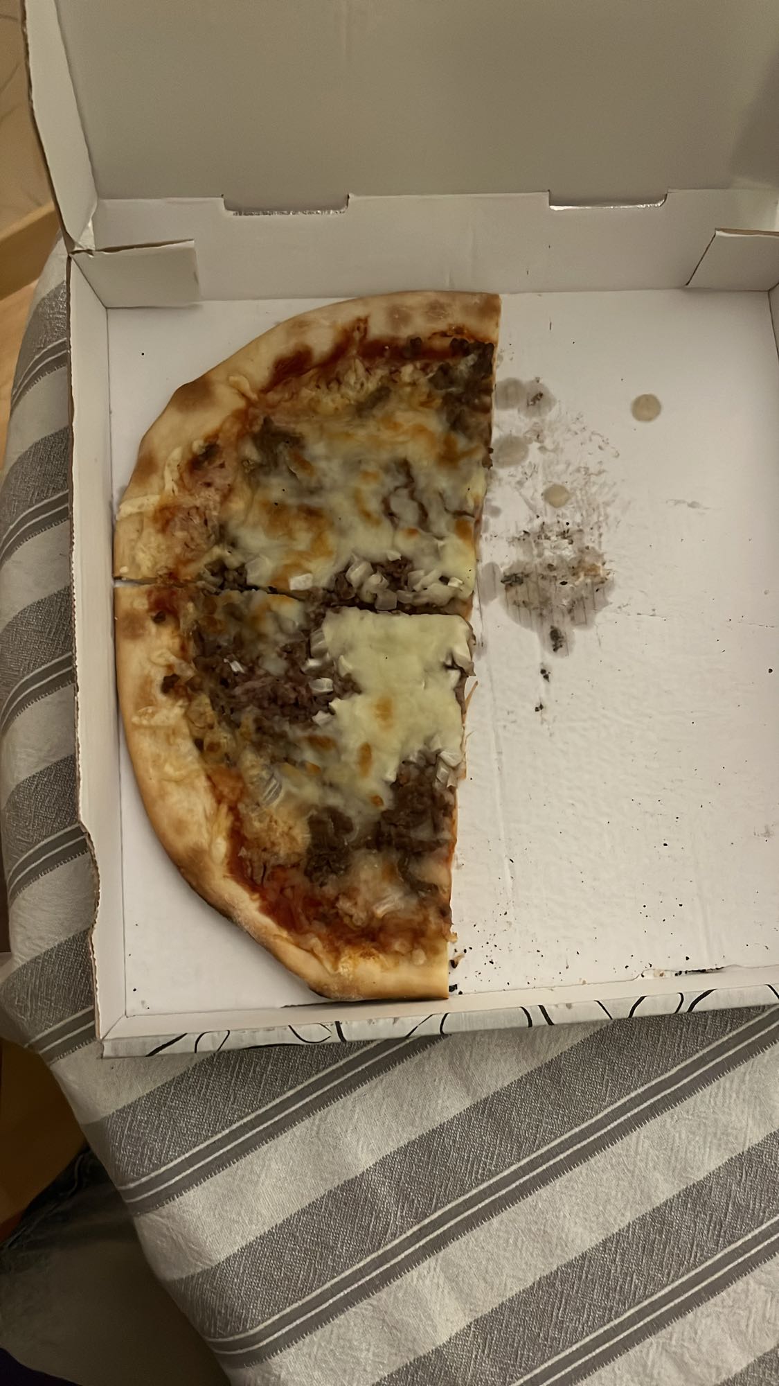 Pizza viande fromage