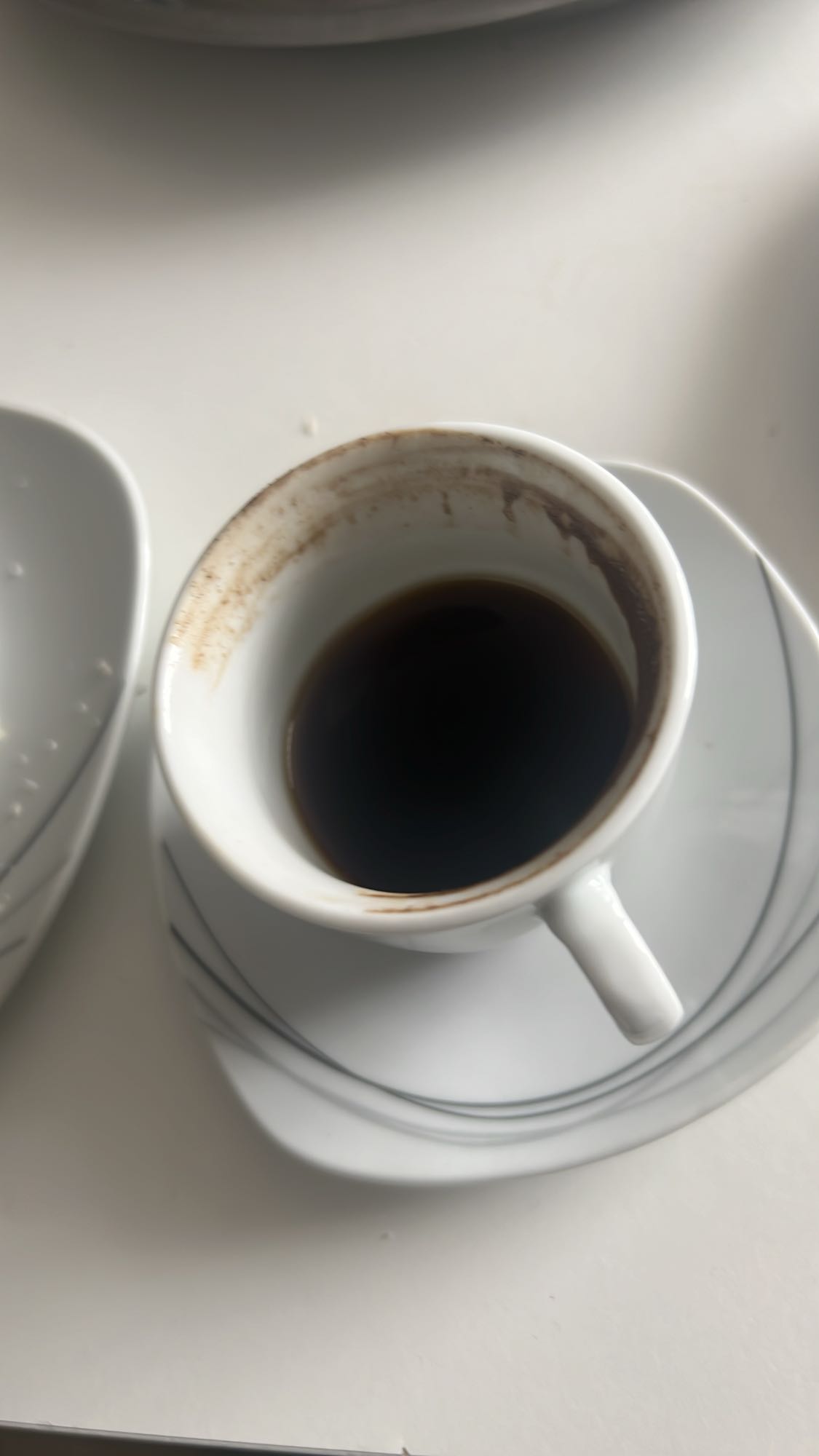 Tasse schwarzer Kaffee