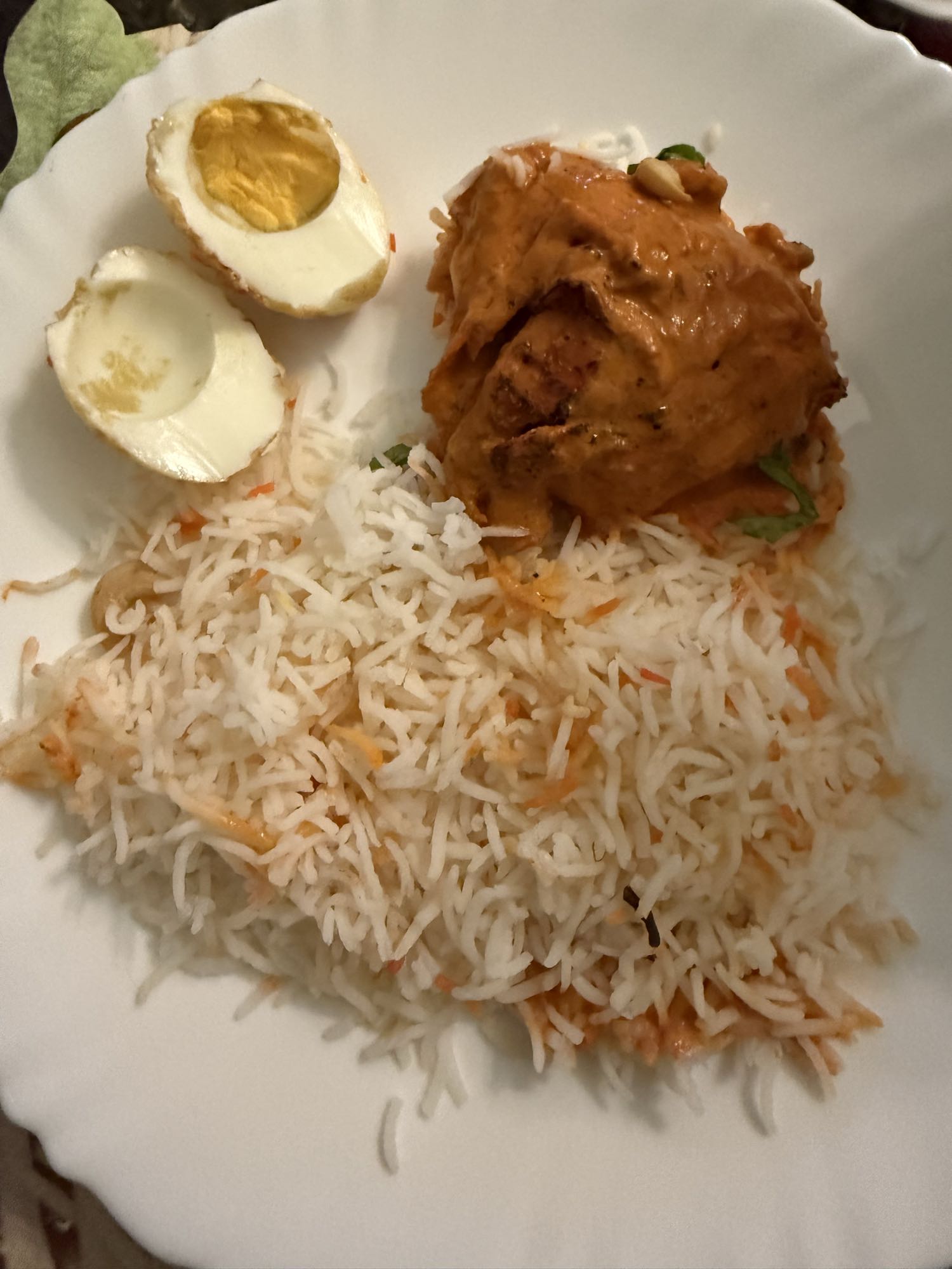 Butter chicken with rice